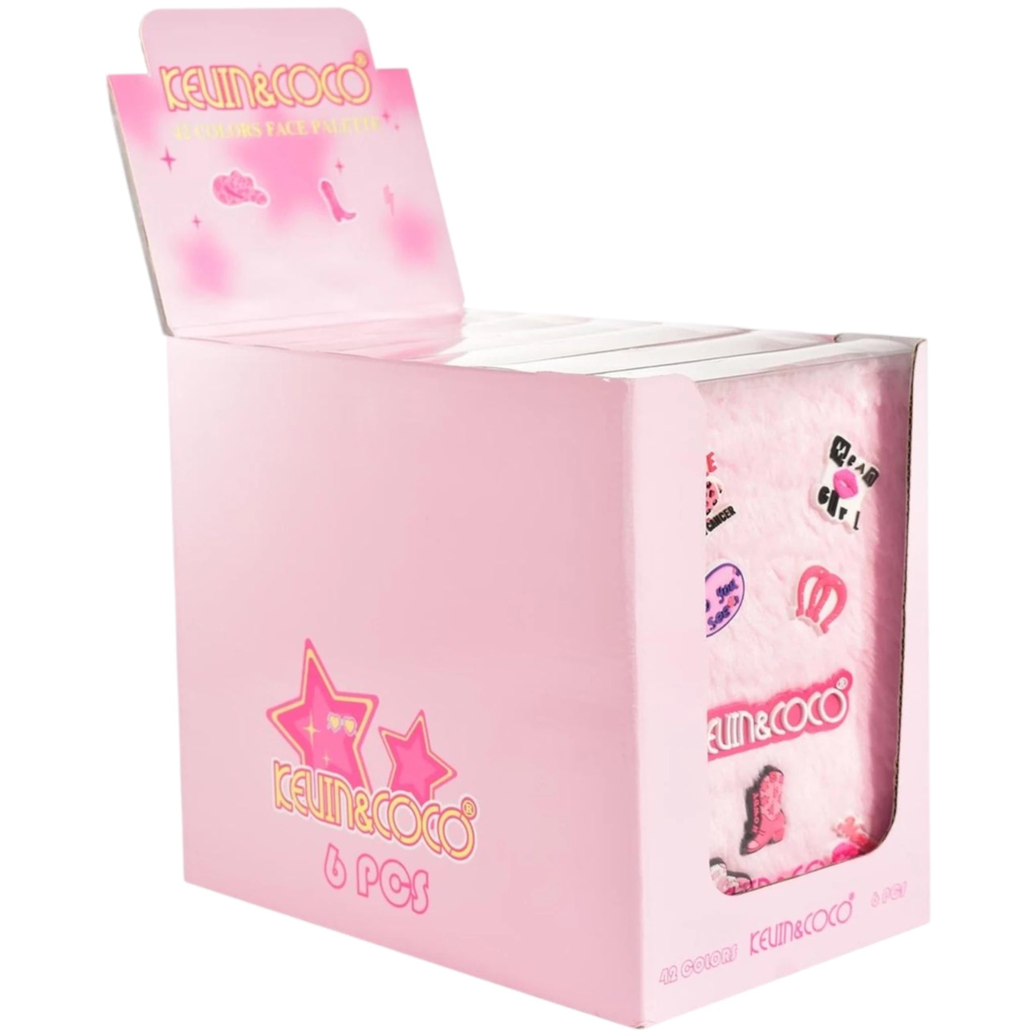 42 Colors Face Palette Pink Fuzzy Kevin & Coco | Wholesale Makeup