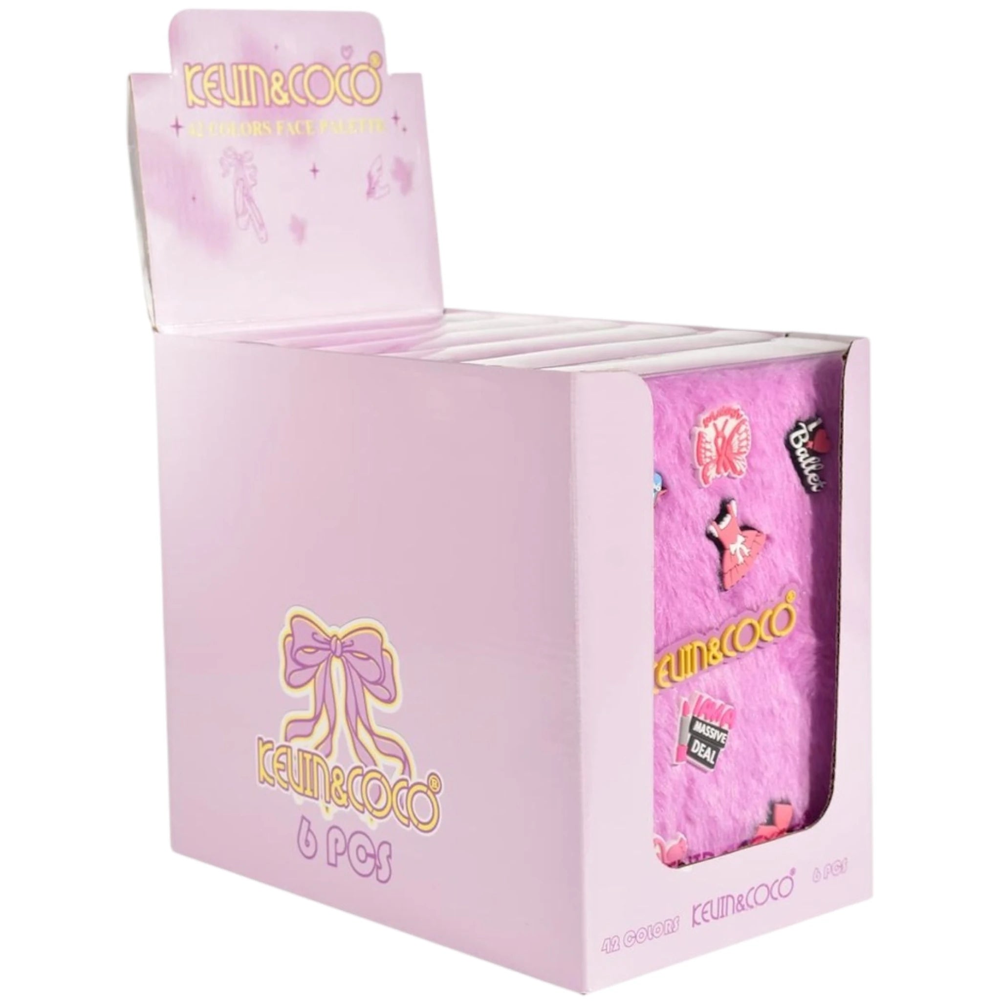 42 Colors Face Palette Purple Fuzzy Kevin & Coco | Wholesale Makeup