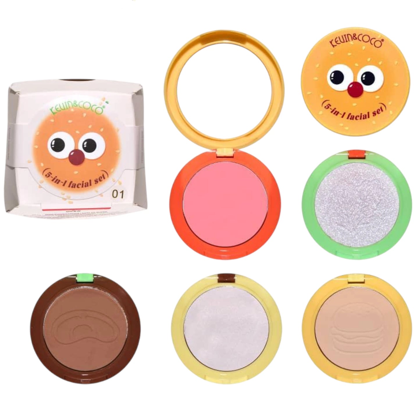 5-In-1 Facial Set - Kevin & Coco | Wholesale Makeup