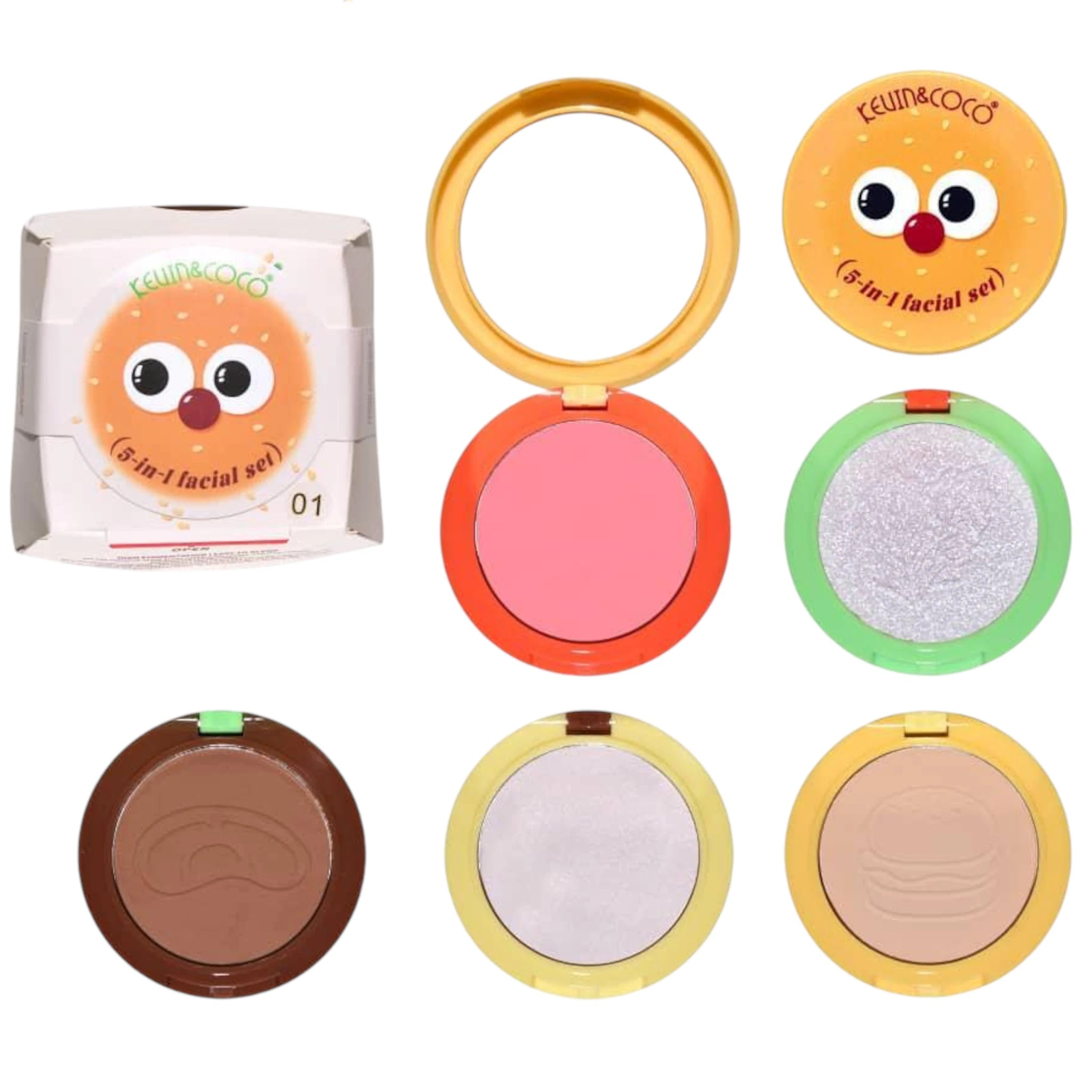 5-In-1 Facial Set - Kevin & Coco | Wholesale Makeup