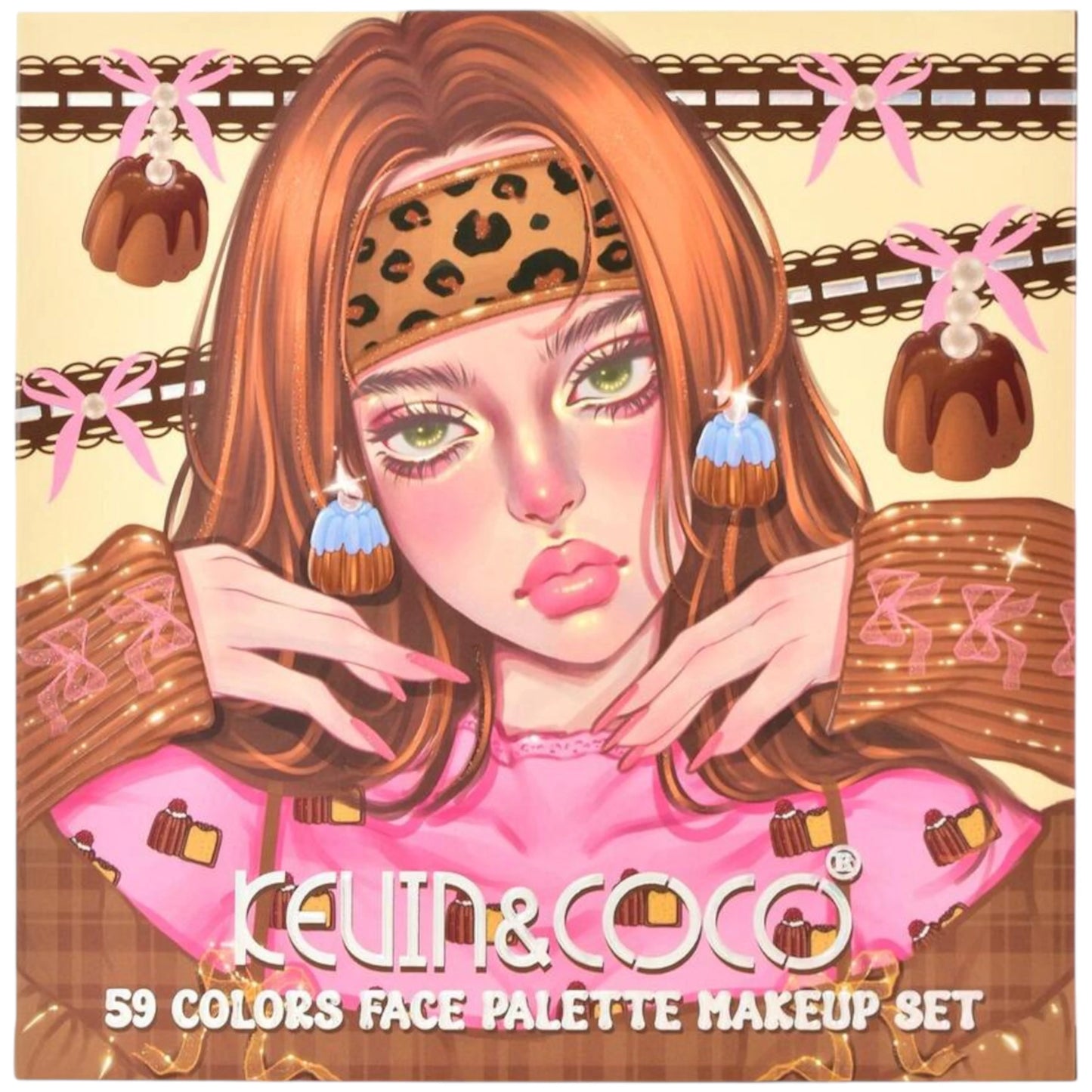 59 Colors Face Palette Makeup Kevin & Coco | Wholesale Makeup