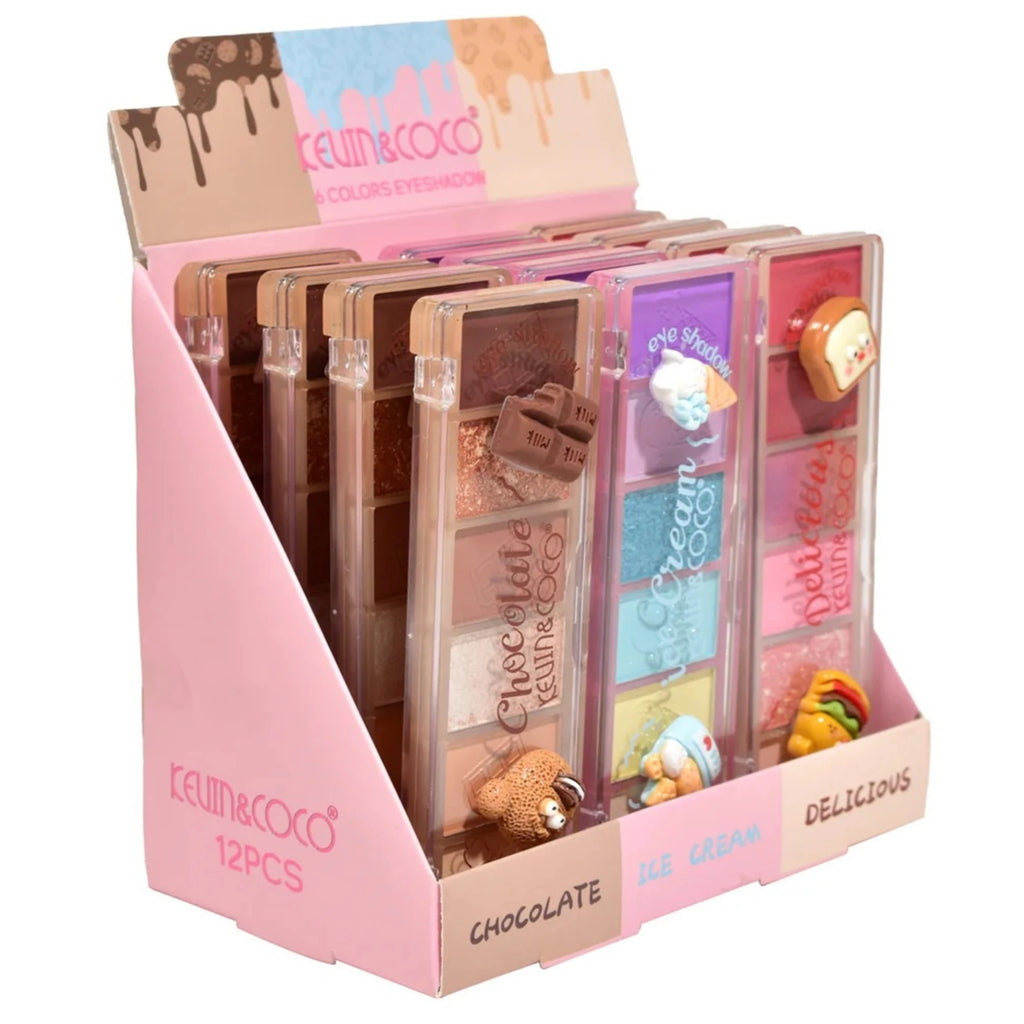 6 Colors Eyeshadow Palette - Kevin & Coco | Wholesale Makeup