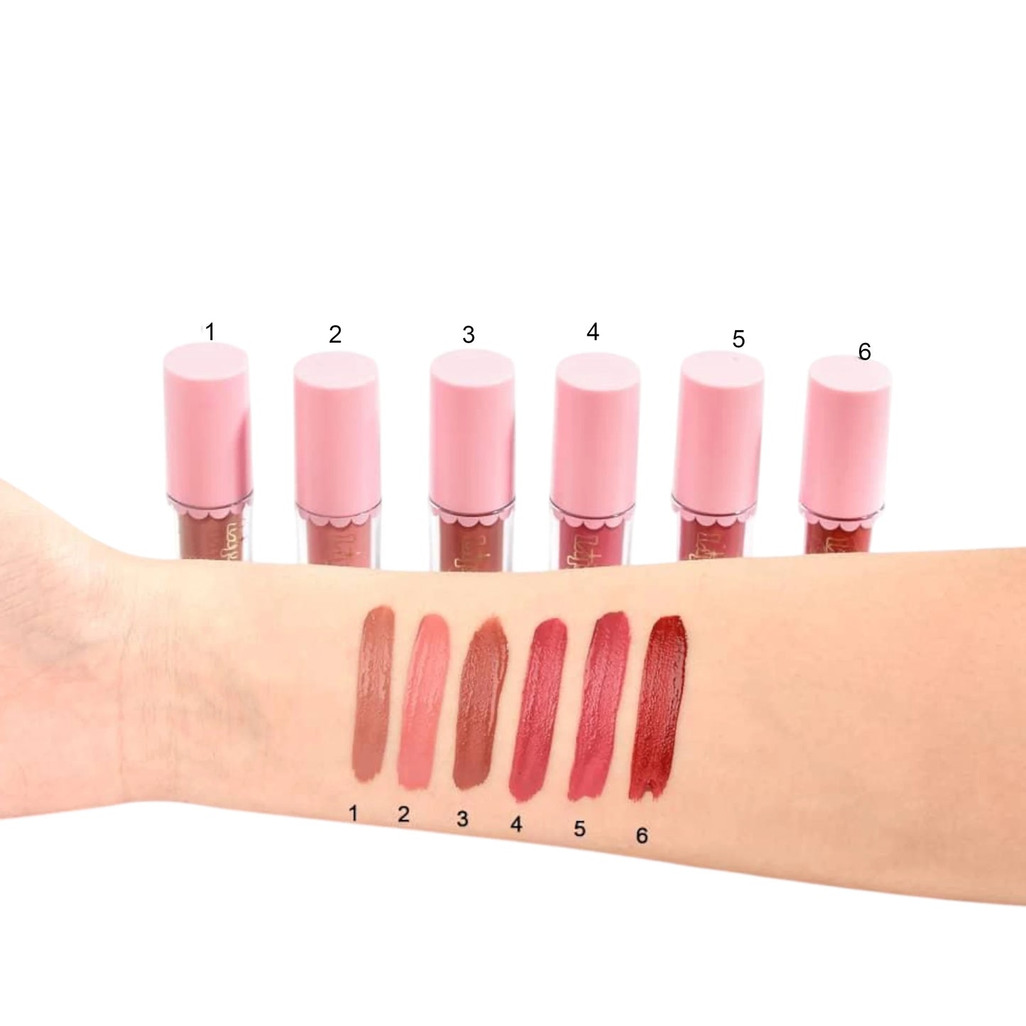 6 Colors Fashion Lip Gloss - Kevin & Coco | Wholesale Makeup