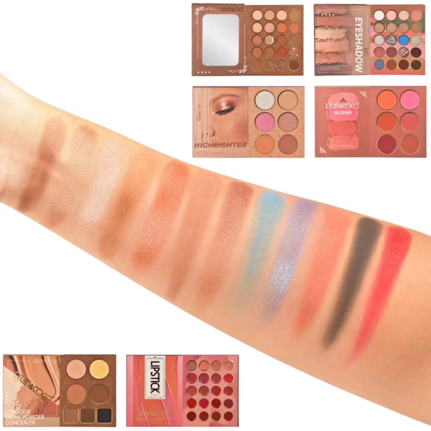 70 Colors Face Palette - Kevin & Coco | Wholesale Makeup