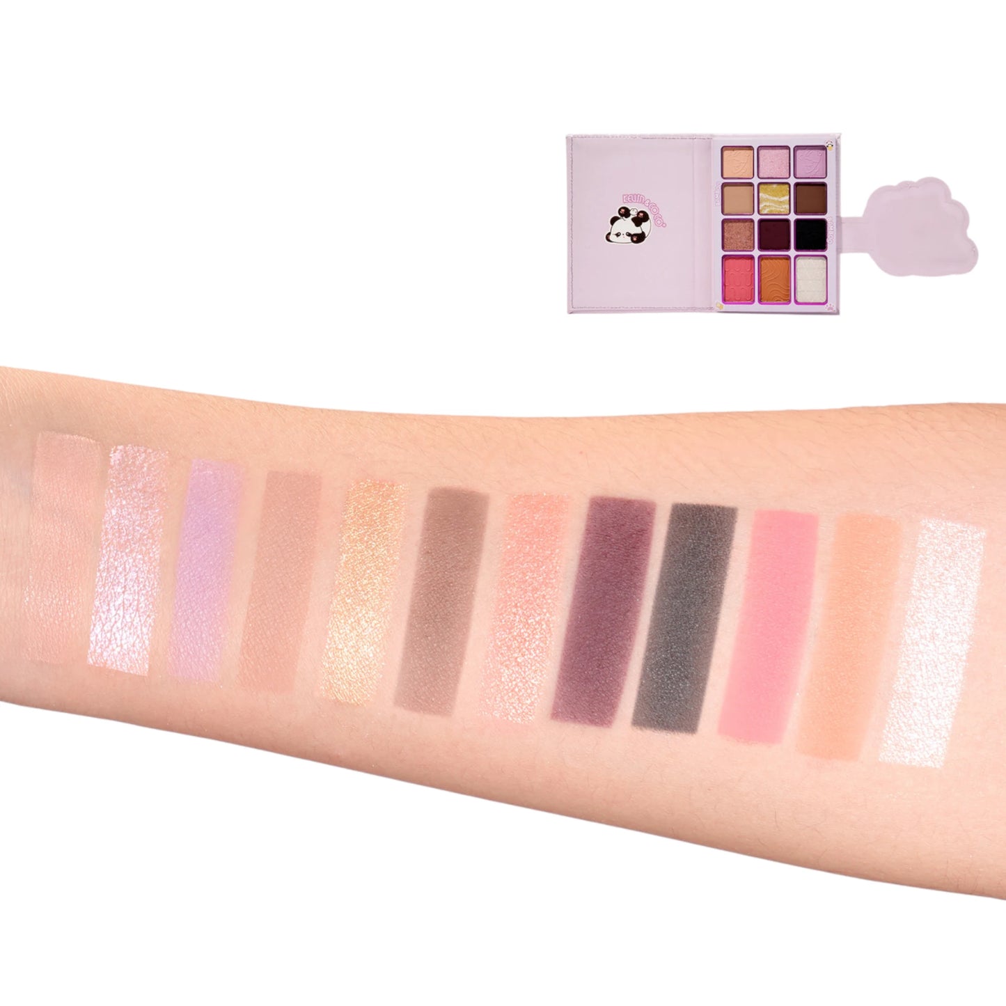 Bamboo Eyeshadow Palette With Brushes Kevin & Coco | Wholesale Makeup