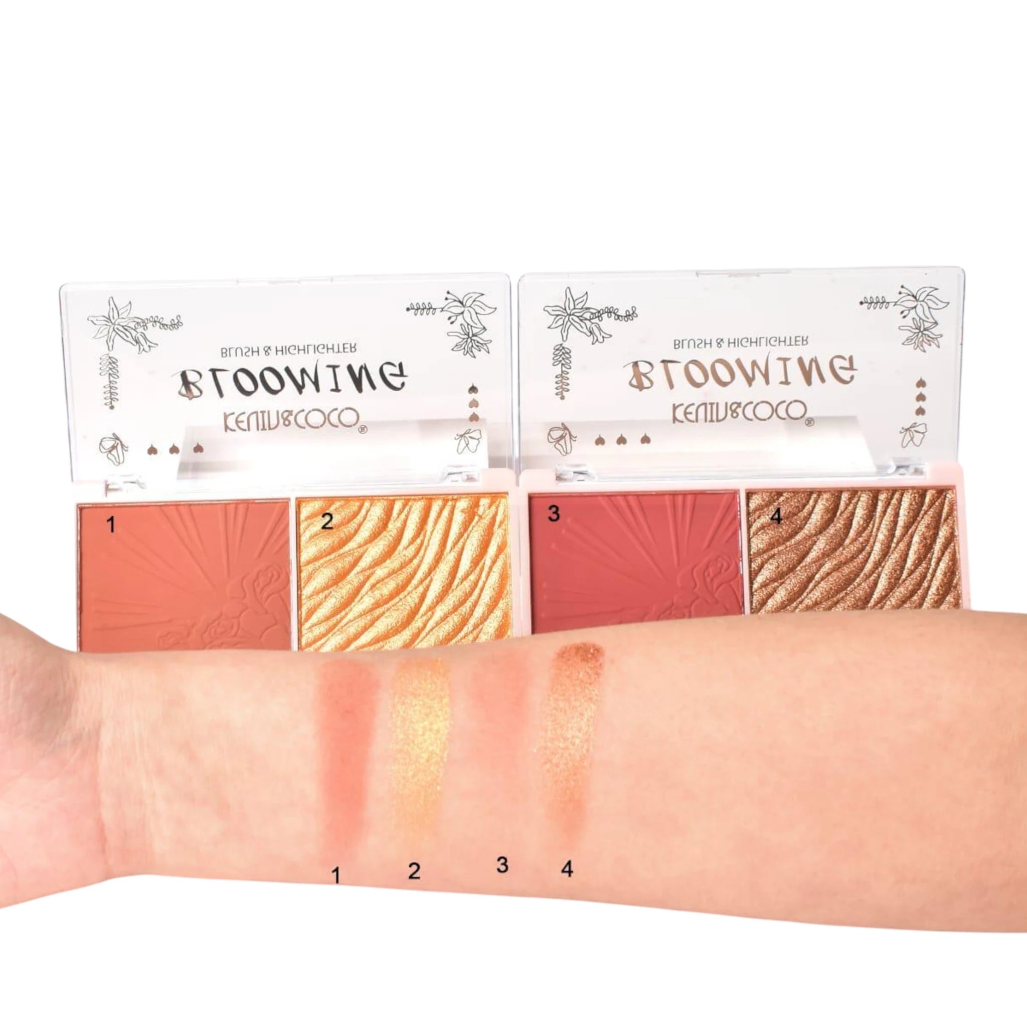 Blooming Blush & Highlighter - Kevin & Coco | Wholesale Makeup