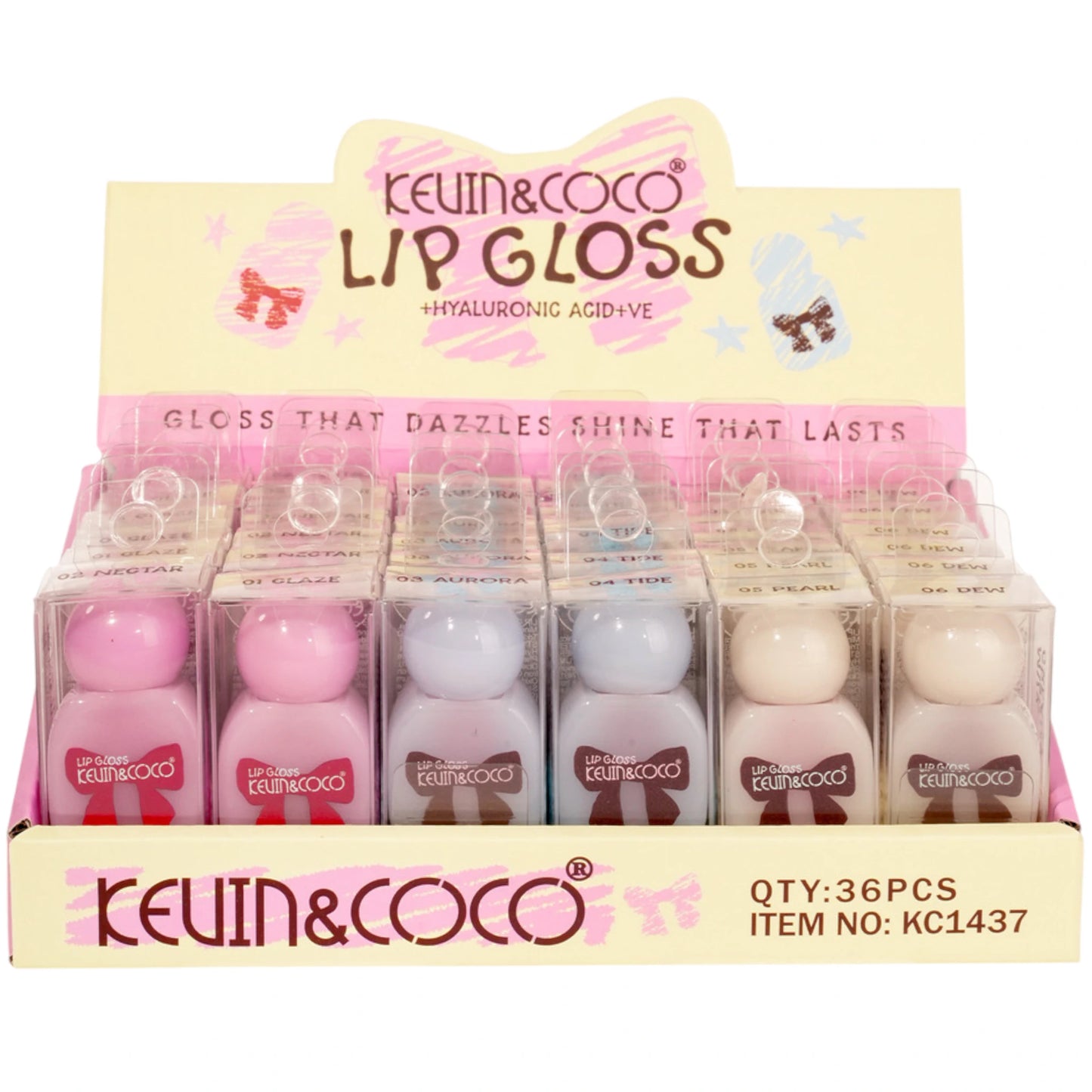 Bow Lip Gloss - Kevin & Coco | Wholesale Makeup