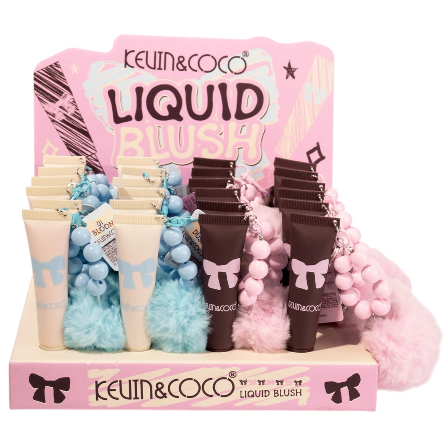 Bow Liquid Blush With Keychain - Kevin & Coco | Wholesale Makeup