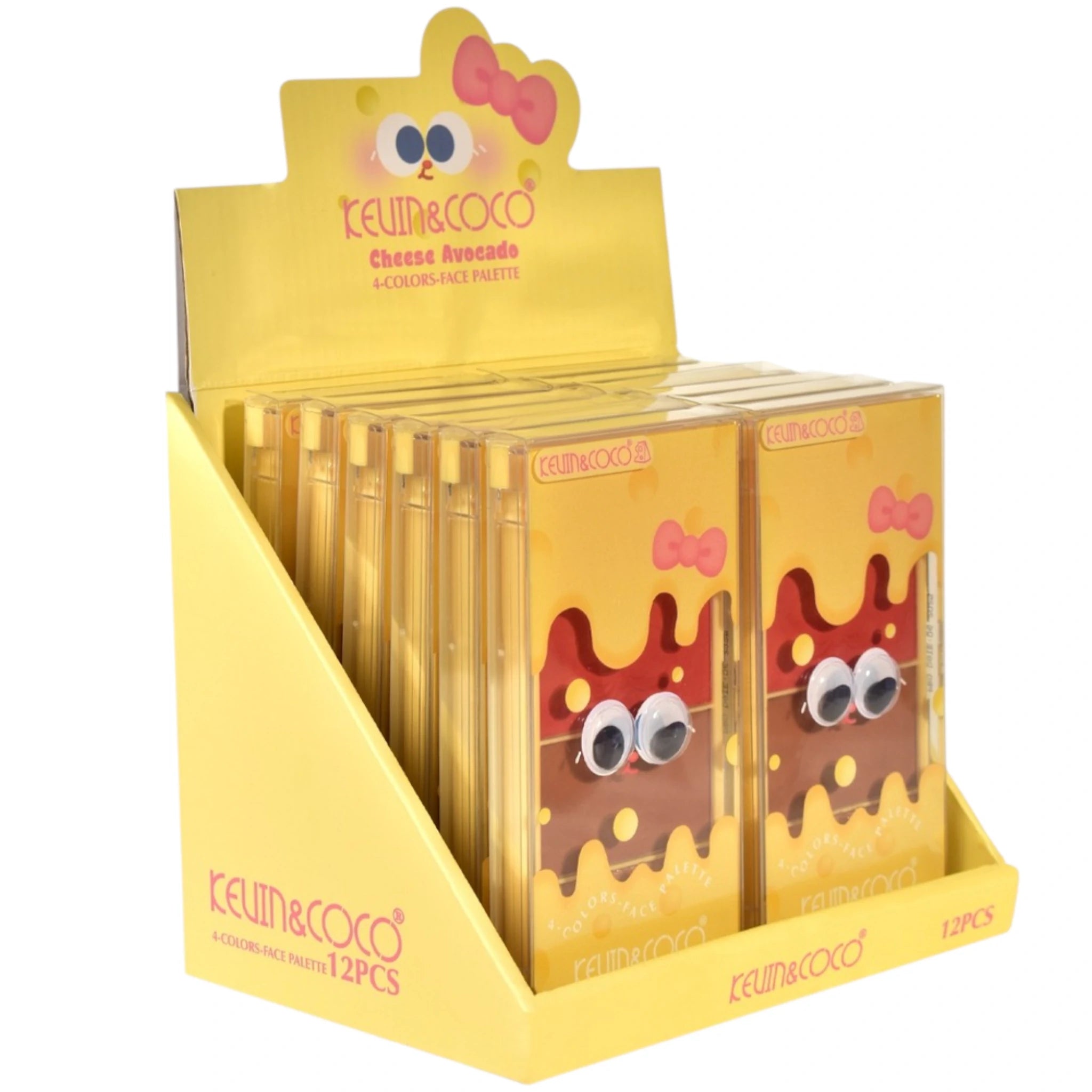 Cheese Avocado 4 Colors Face Palette Kevin & Coco | Wholesale Makeup