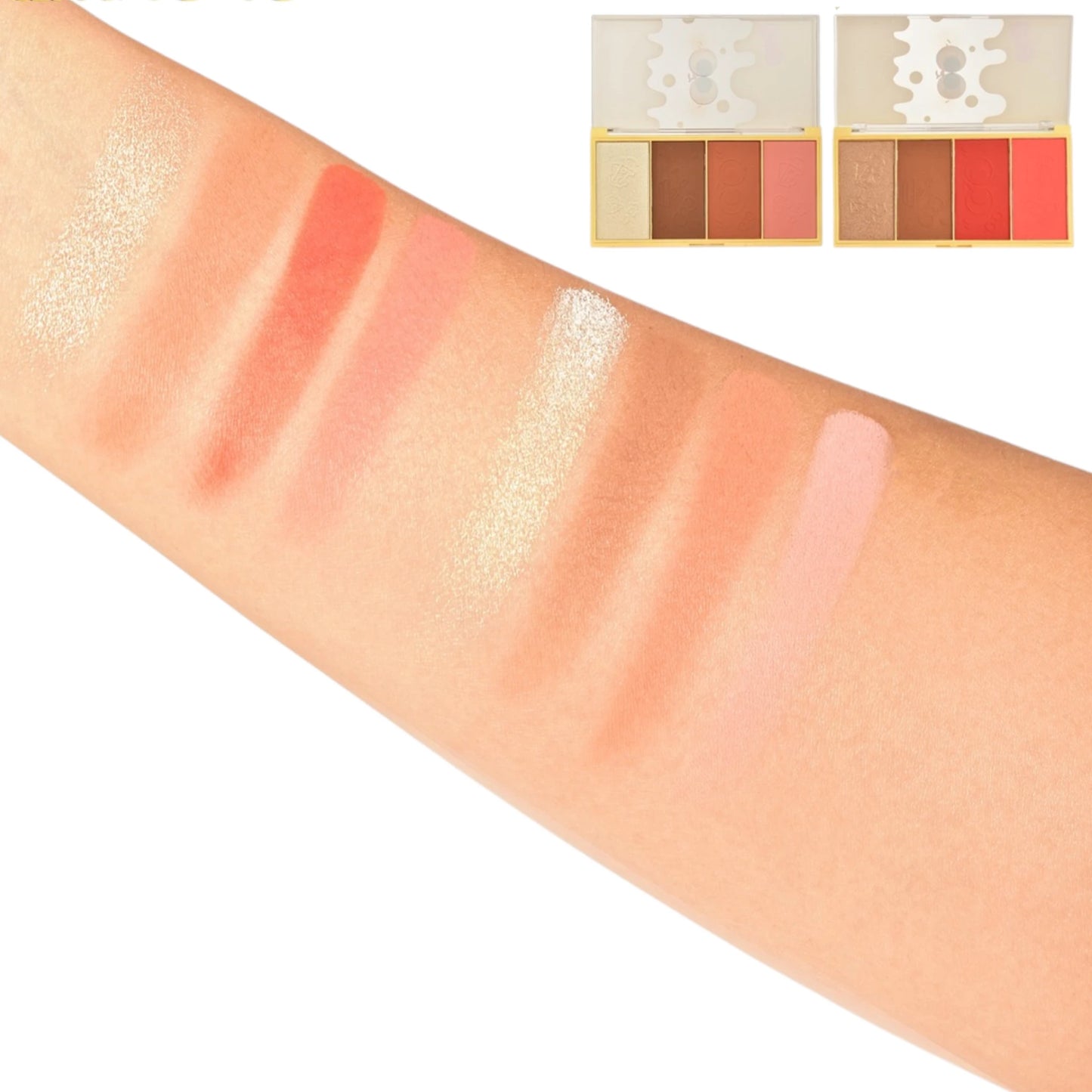 Cheese Avocado 4 Colors Face Palette Kevin & Coco | Wholesale Makeup