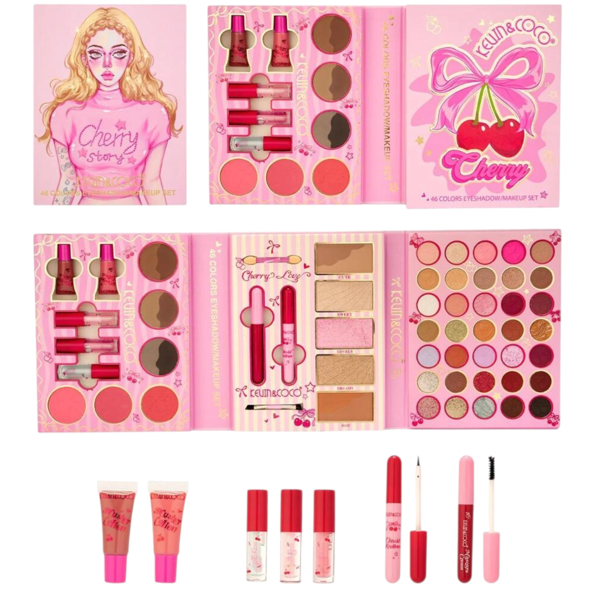 Cherry Story Eyeshadow Makeup Kevin & Coco | Wholesale Makeup