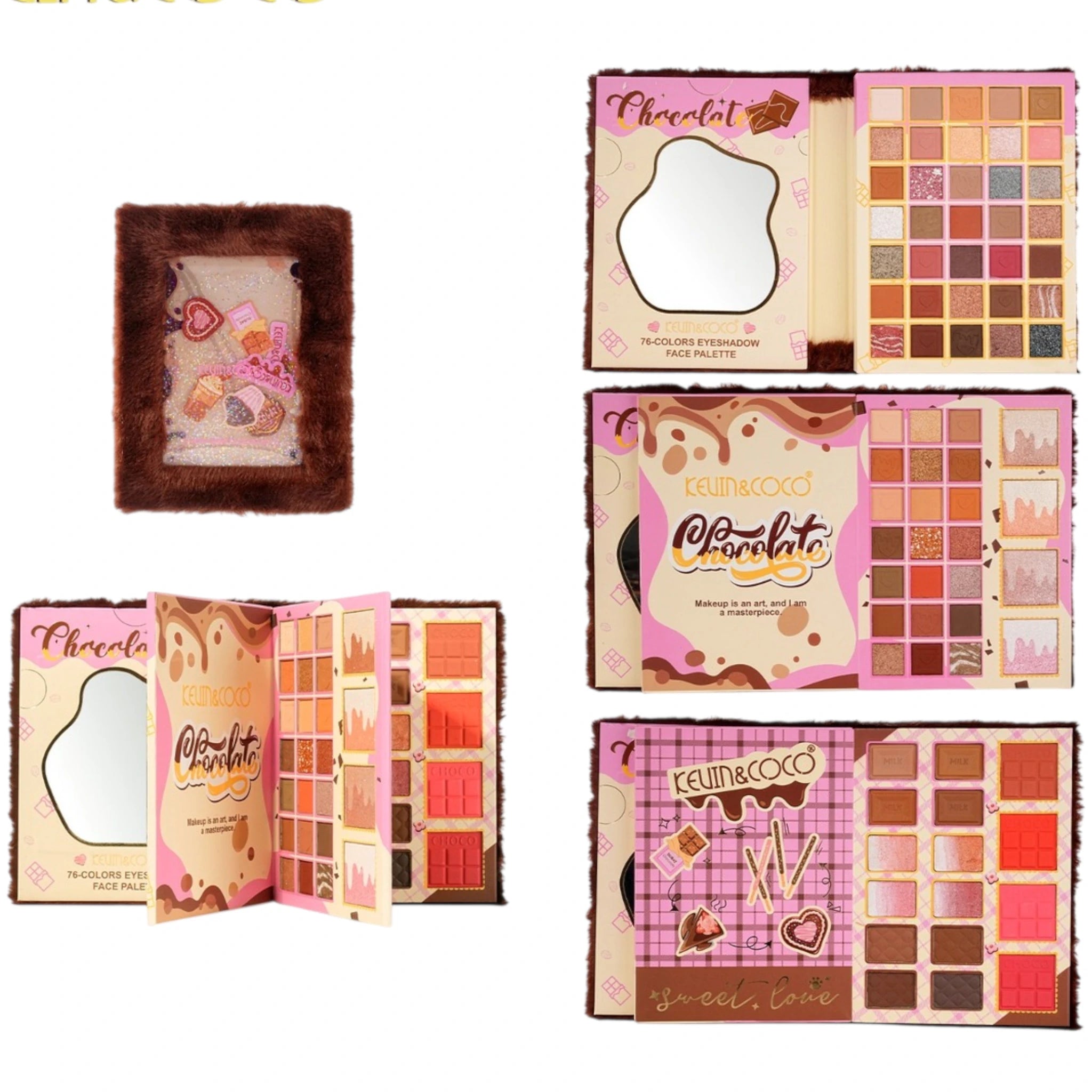 Chocolate Eyeshadow Face Palette Kevin & Coco | Wholesale Makeup