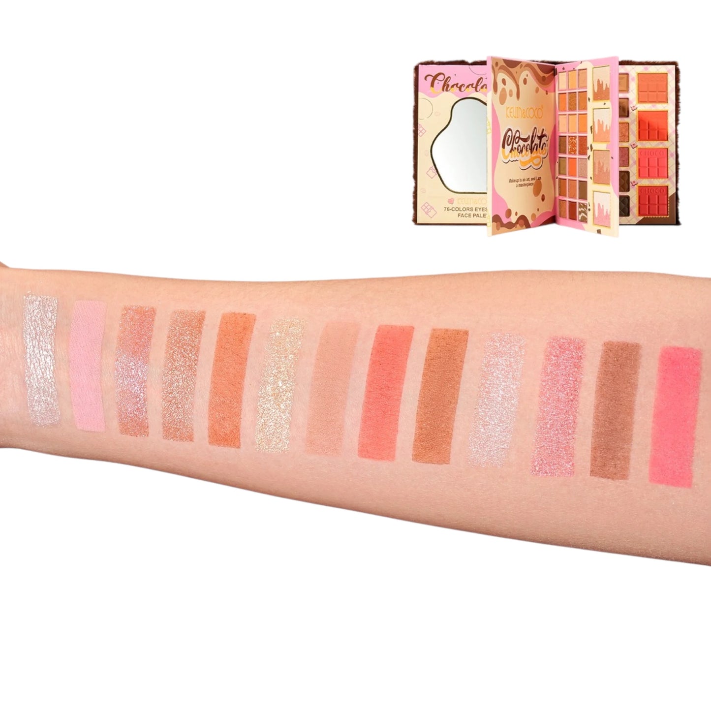 Chocolate Eyeshadow Face Palette Kevin & Coco | Wholesale Makeup