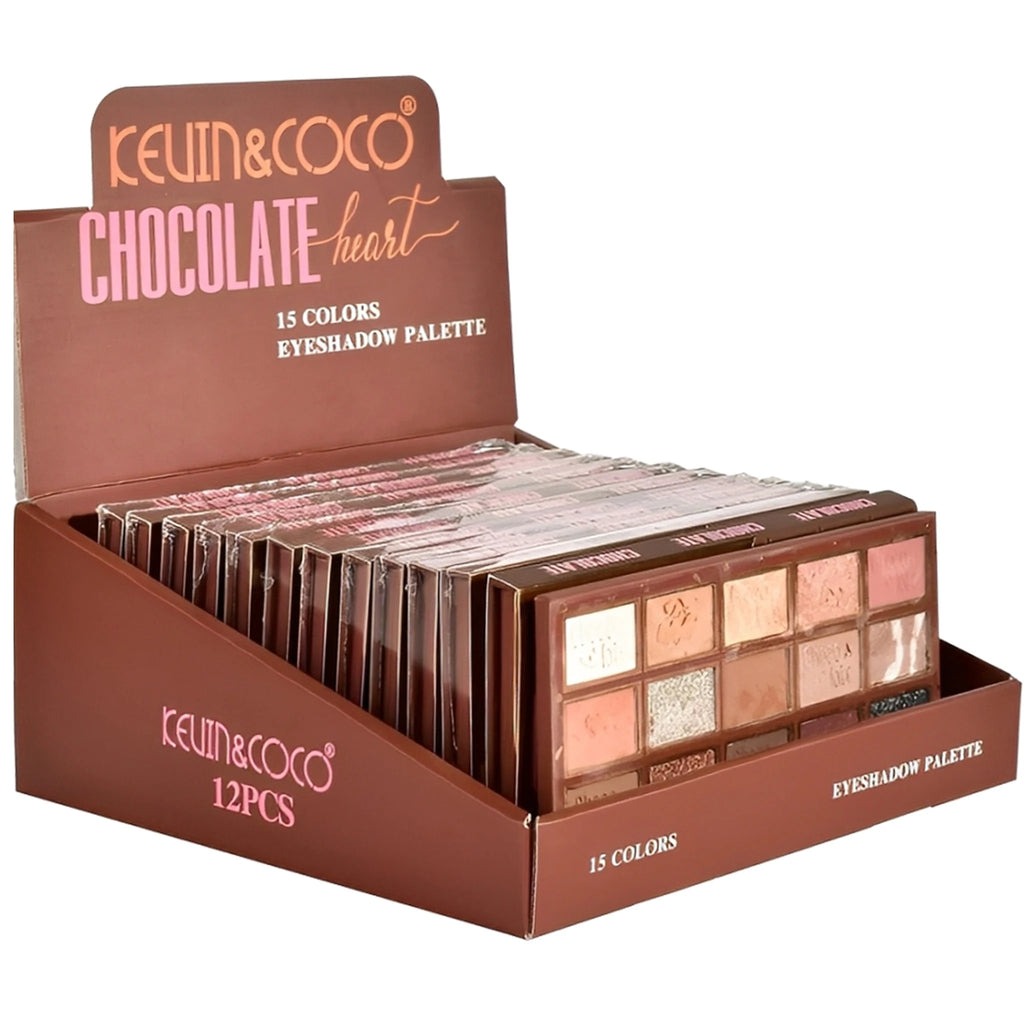Chocolate Heart Eyeshadow Palette Kevin & Coco | Wholesale Makeup