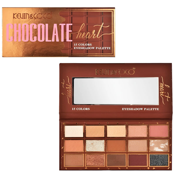 Chocolate Heart Eyeshadow Palette Kevin & Coco | Wholesale Makeup