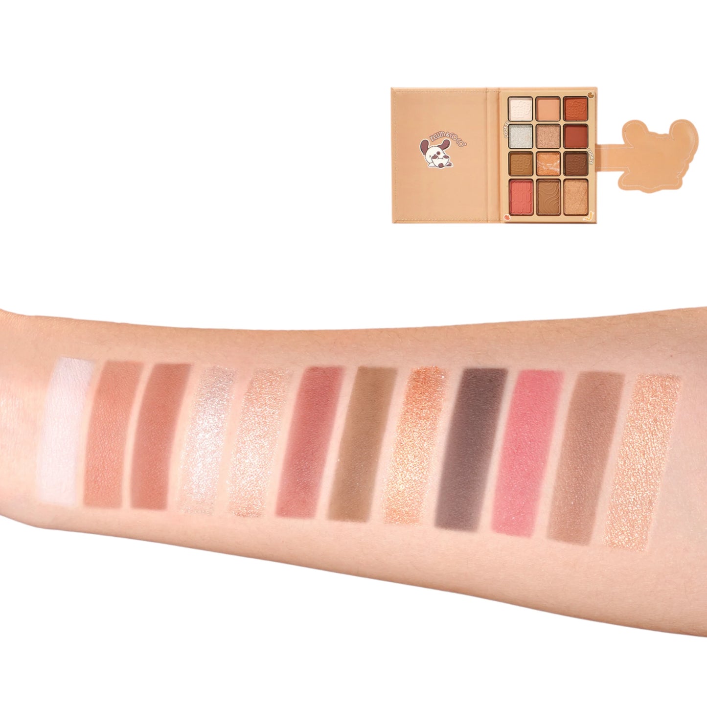 Cookie Eyeshadow Palette With Brushes Kevin & Coco | Wholesale Makeup
