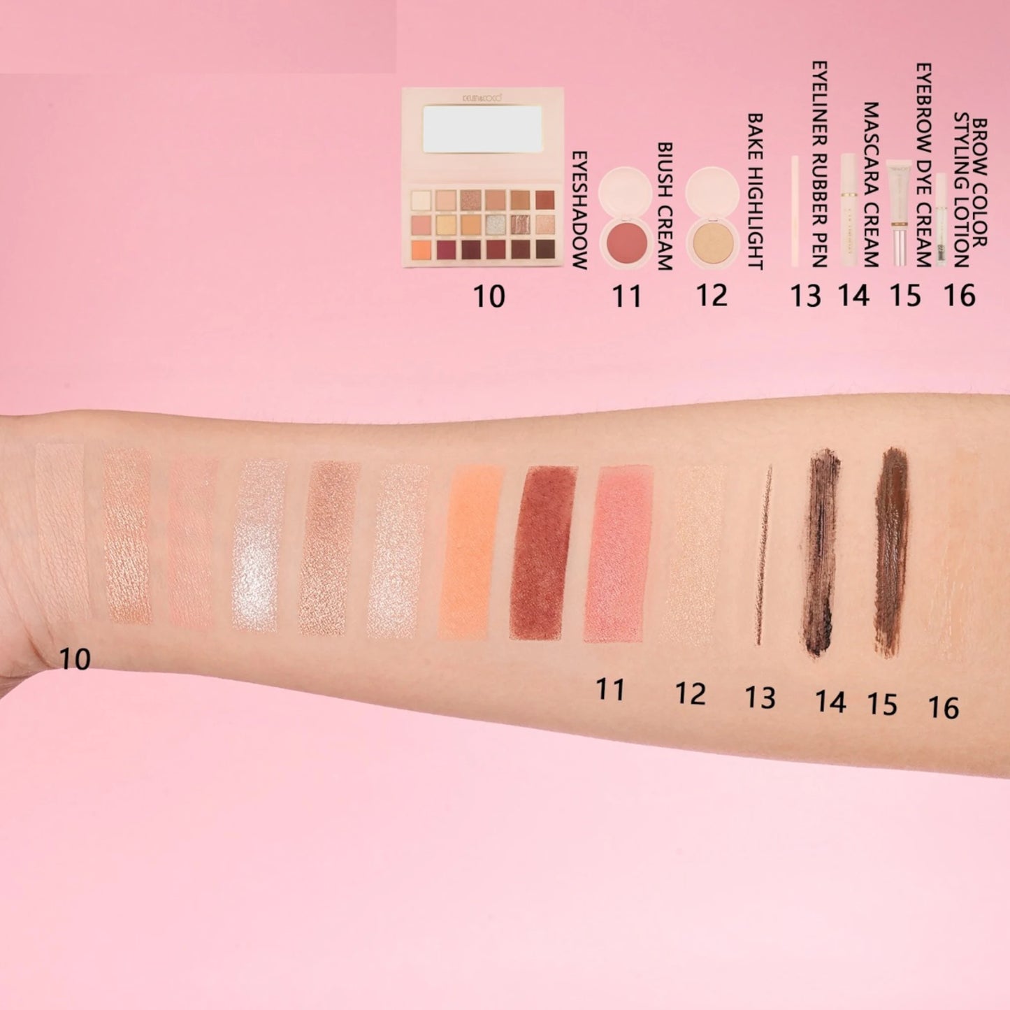 Cosmetic Set Pink Box - Kevin & Coco | Wholesale Makeup