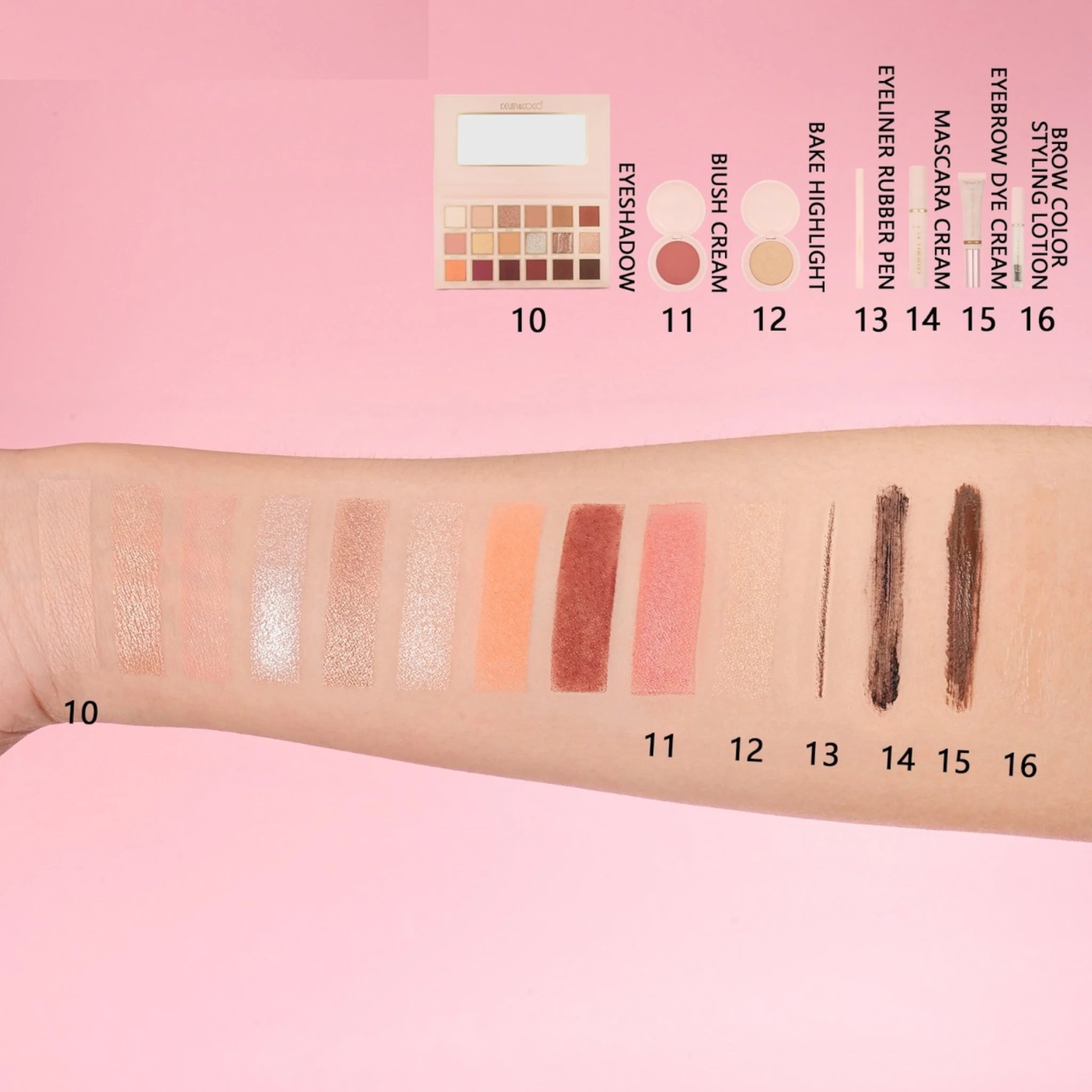 Cosmetic Set Pink Box - Kevin & Coco | Wholesale Makeup