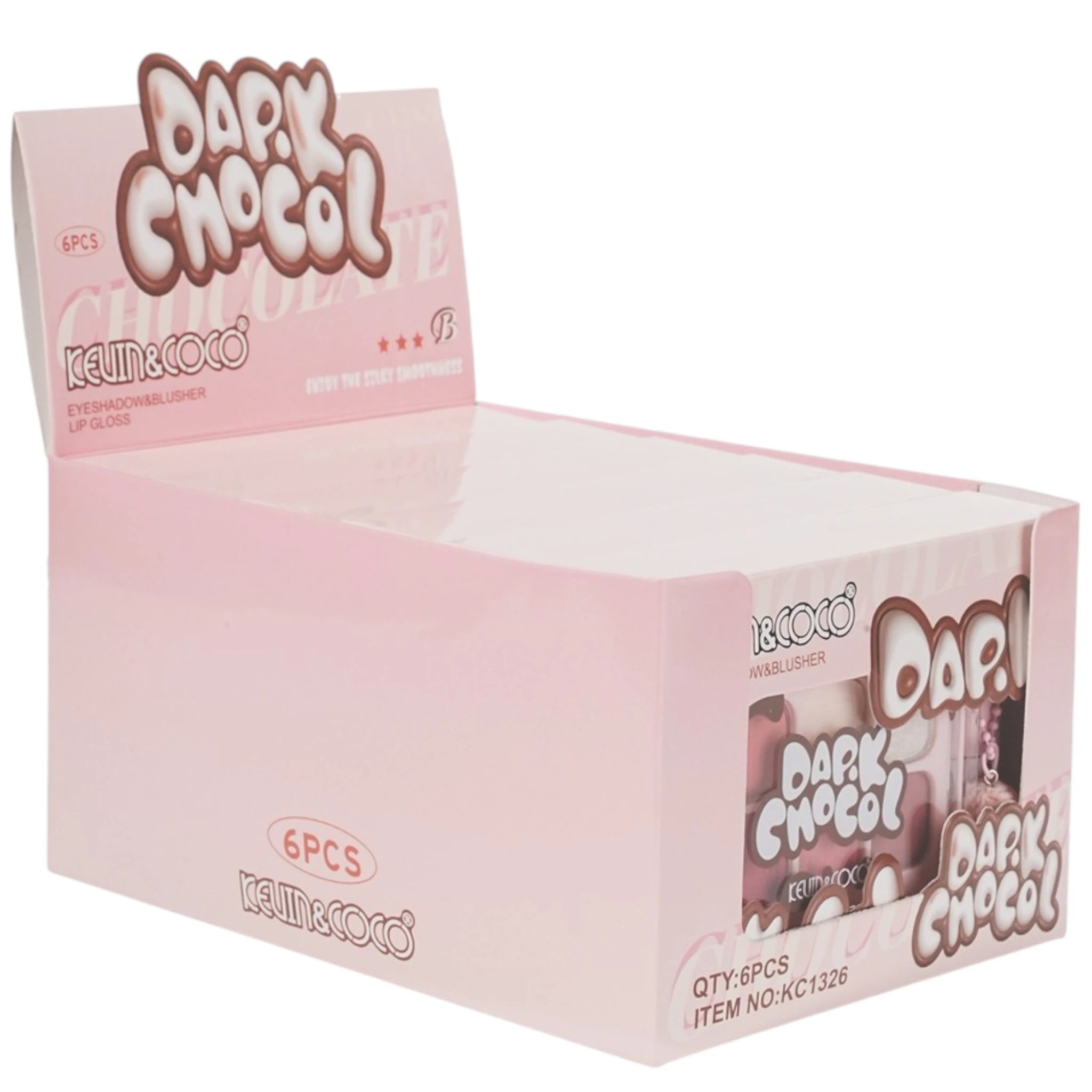 Dark Chocol Palette & Gloss - Kevin & Coco | Wholesale Makeup