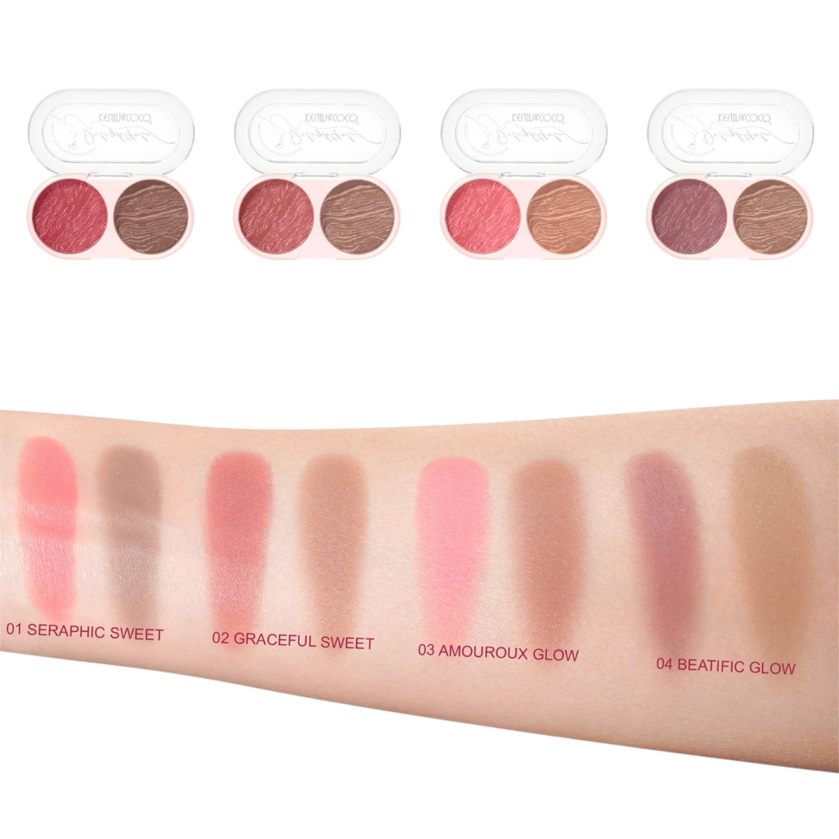 Delightful Blush + Contour Palette - Kevin & Coco | Wholesale Makeup