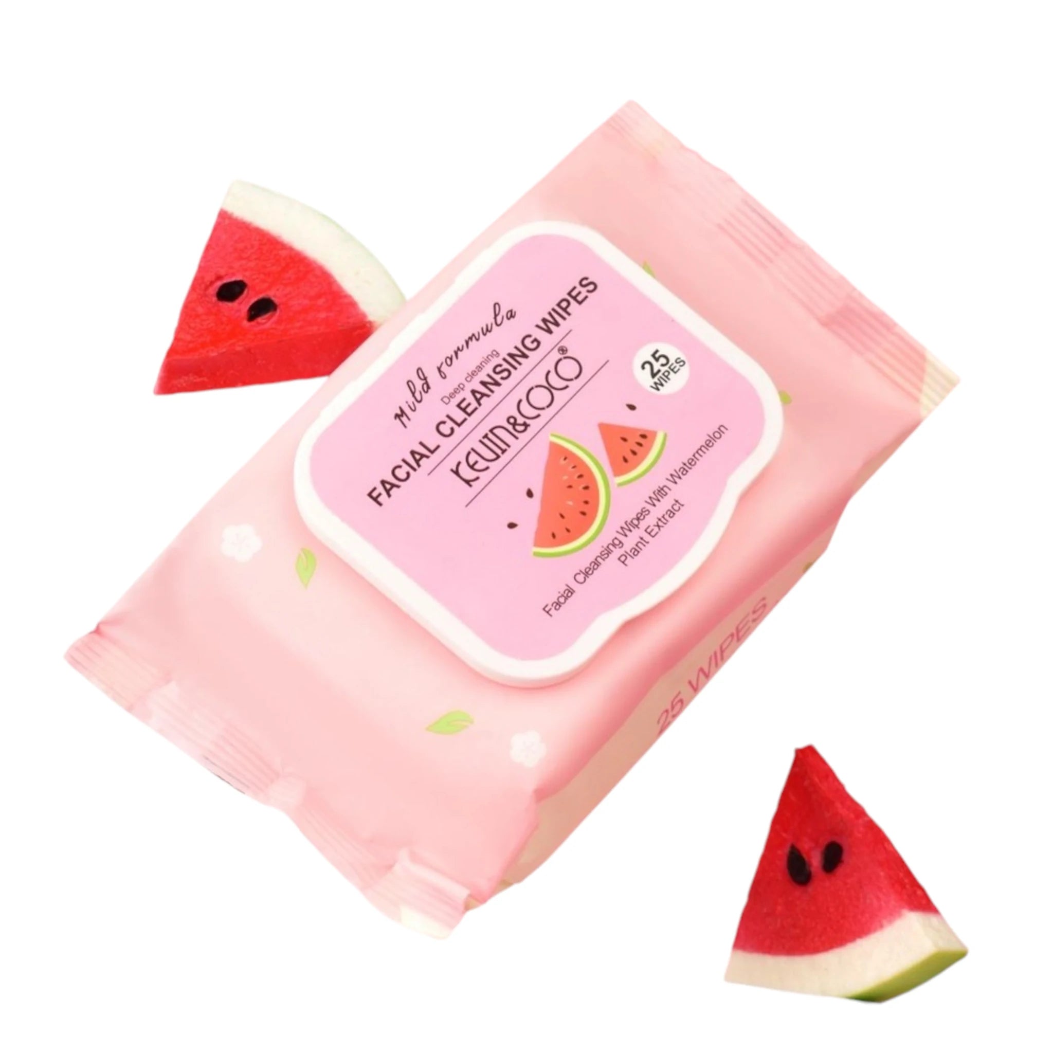 Facial Cleansing Wipes Watermelon Kevin & Coco | Wholesale Makeup