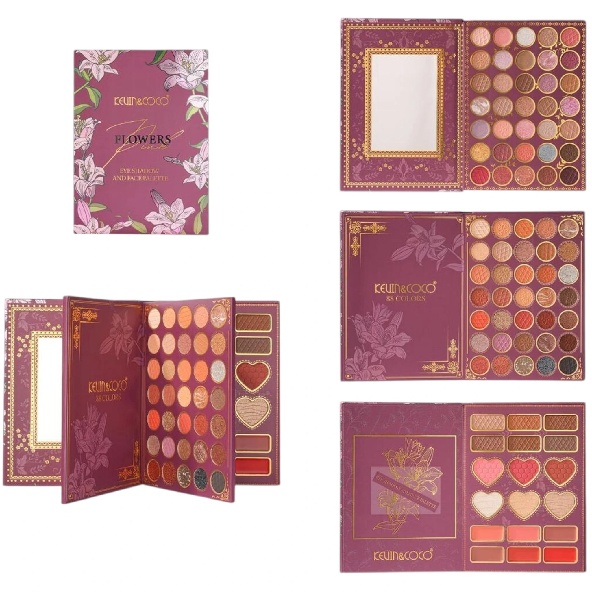 Flowers Eyeshadow And Face Palette Kevin & Coco | Wholesale Makeup