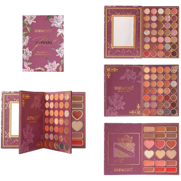 Flowers Eyeshadow And Face Palette Kevin & Coco | Wholesale Makeup
