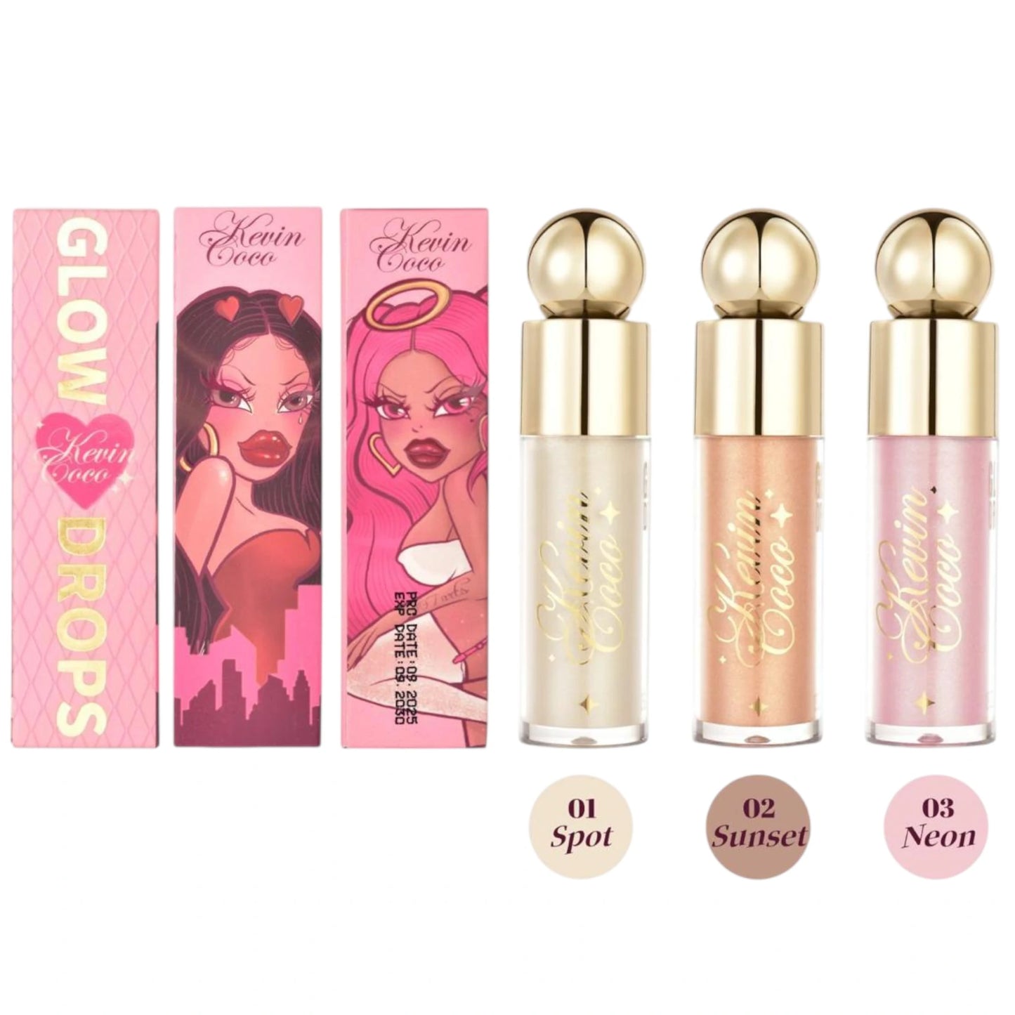 Glow Drops Liquid Highlighter - Kevin & Coco | Wholesale Makeup