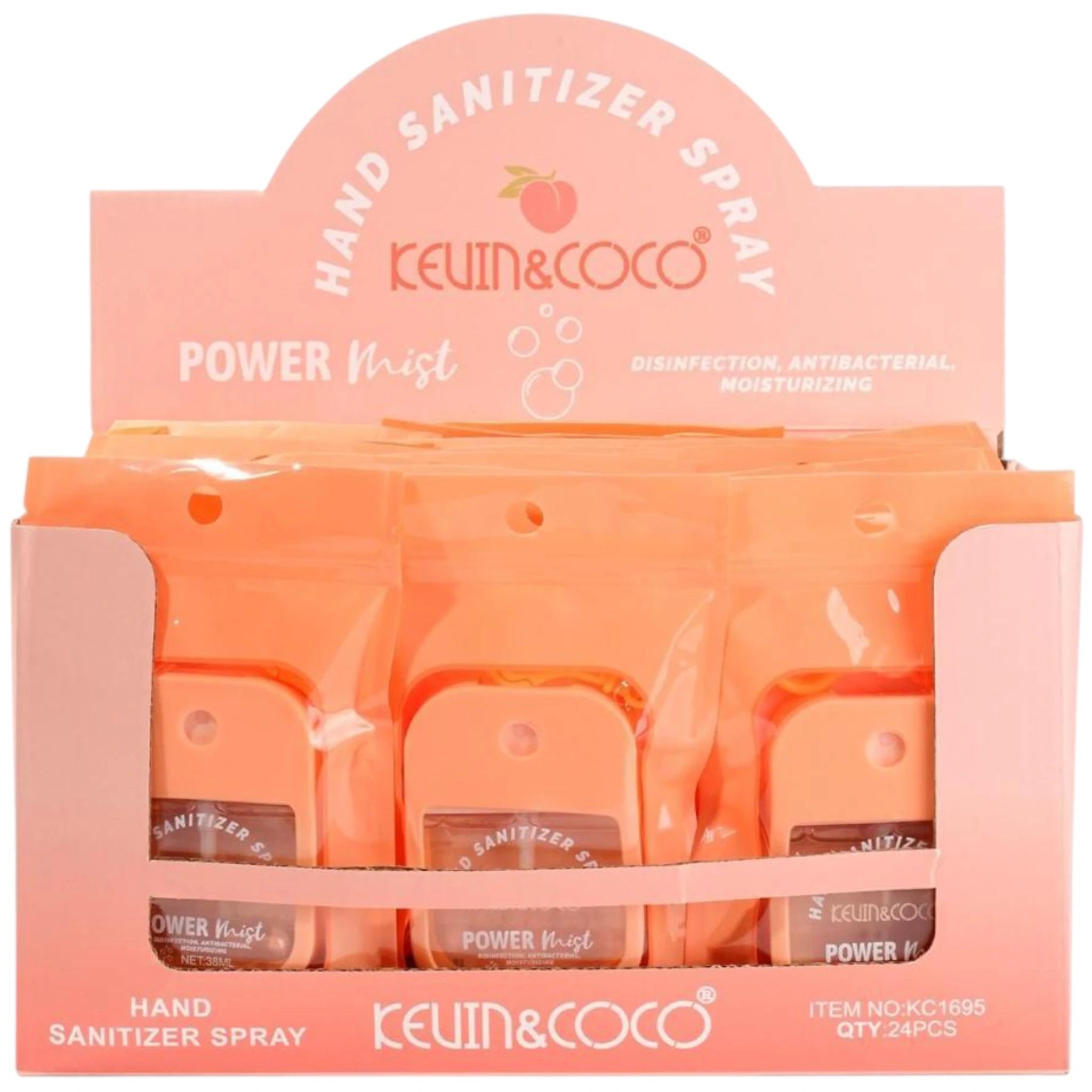 Hand Spray Peach Kevin & Coco | Wholesale Makeup