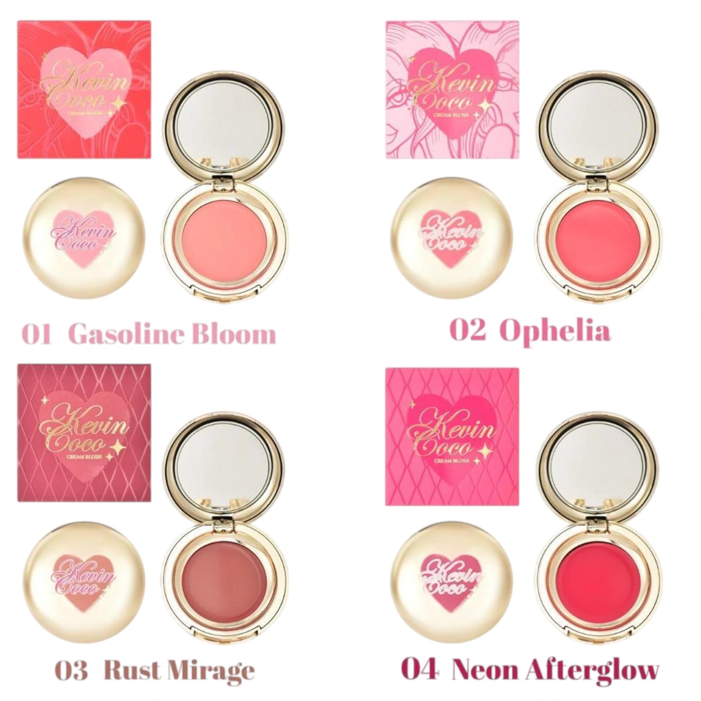 Heart Cream Blush - Kevin & Coco | Wholesale Makeup