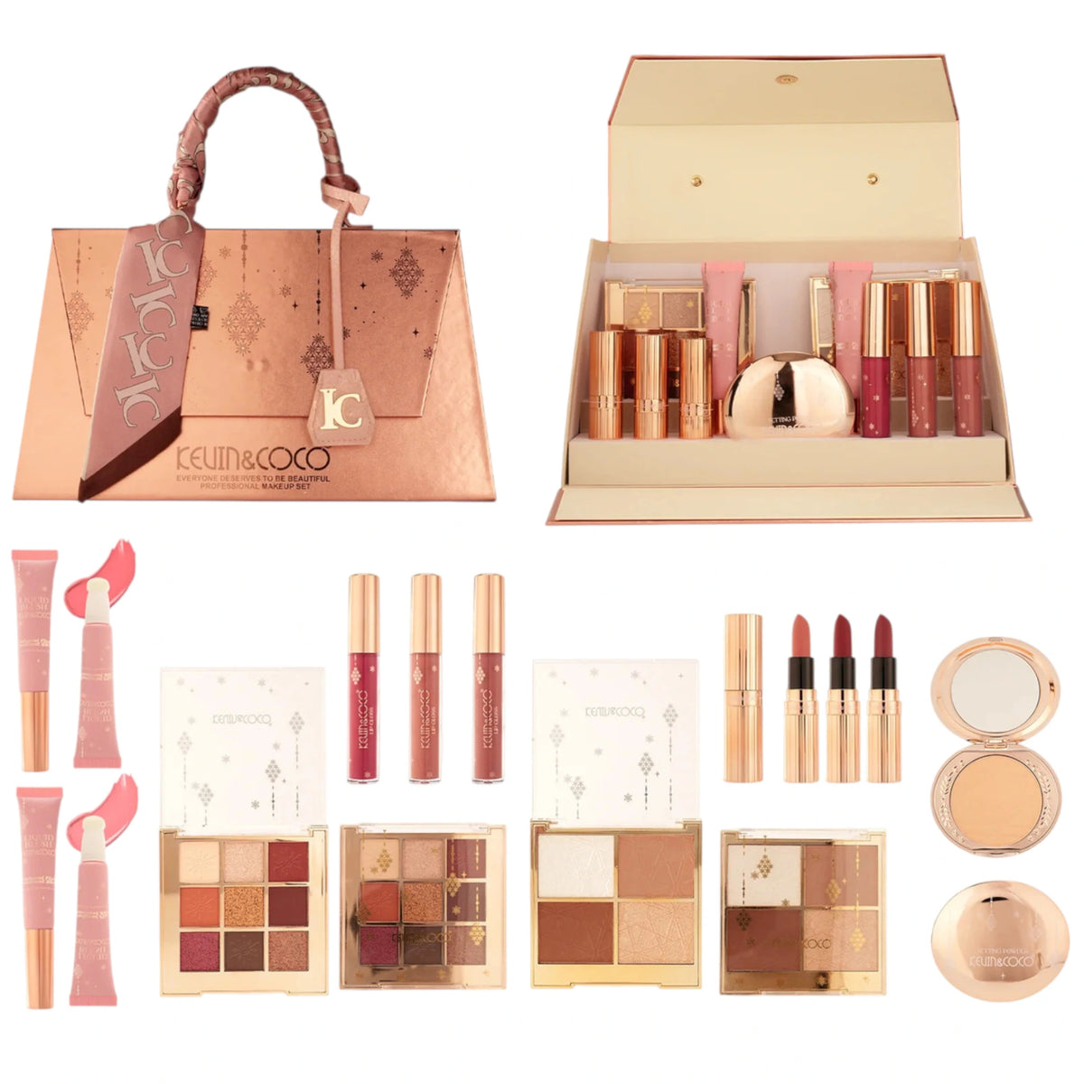 Holiday Bag Makeup Set - Kevin & Coco | Wholesale Makeup
