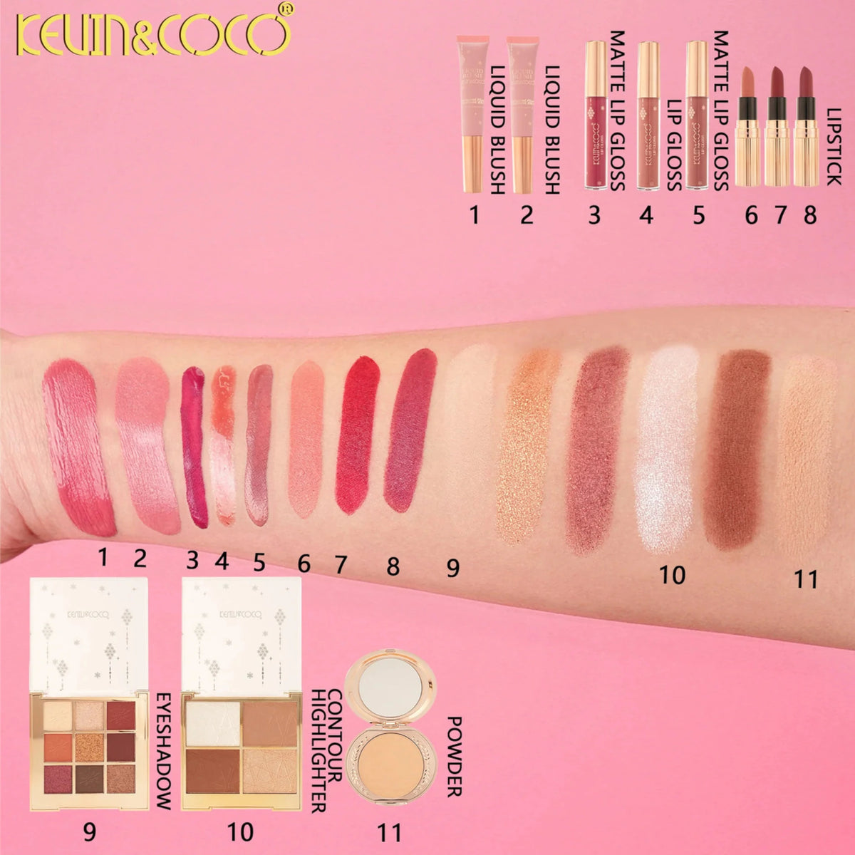 Holiday Bag Makeup Set - Kevin & Coco | Wholesale Makeup
