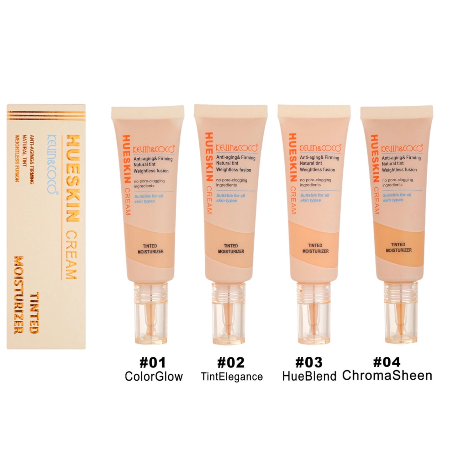Hueskin Bb Cream Tinted Moisturizer Kevin & Coco | Wholesale Makeup