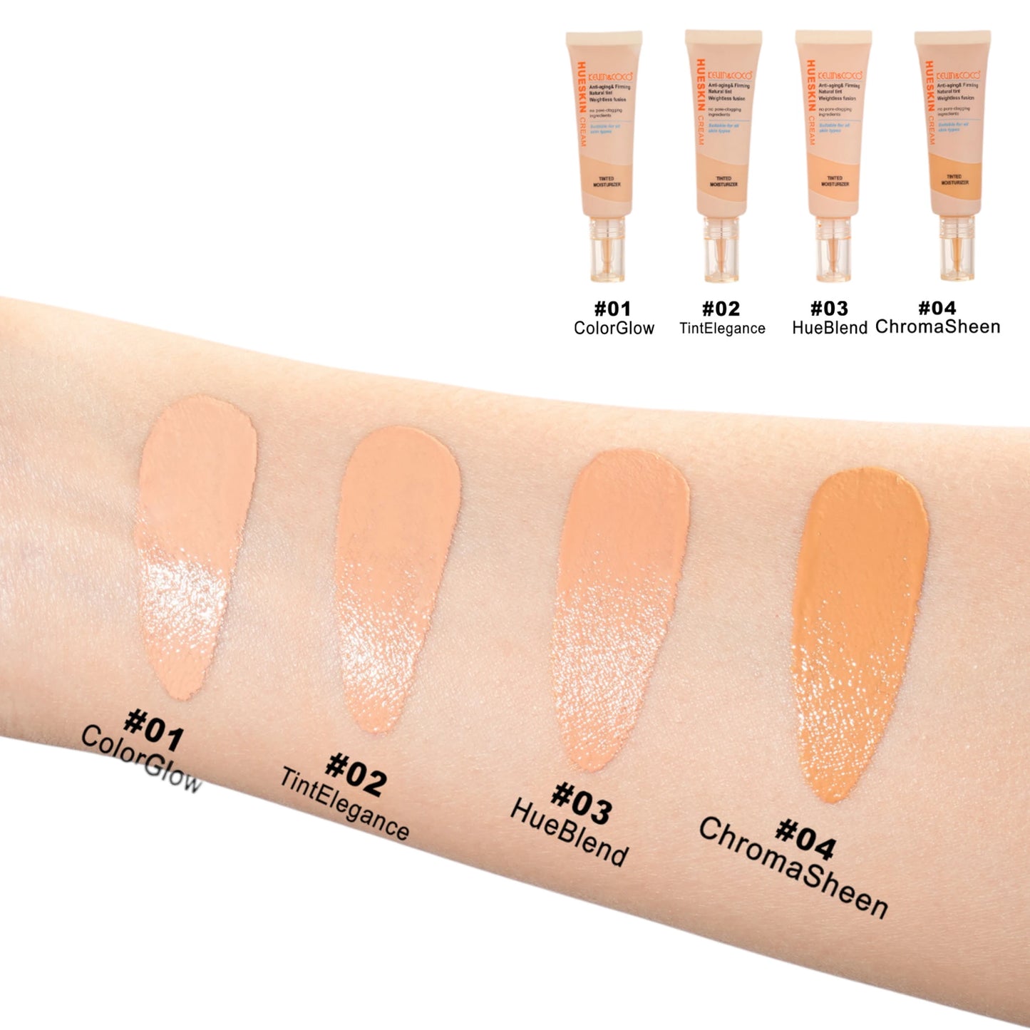 Hueskin Bb Cream Tinted Moisturizer Kevin & Coco | Wholesale Makeup