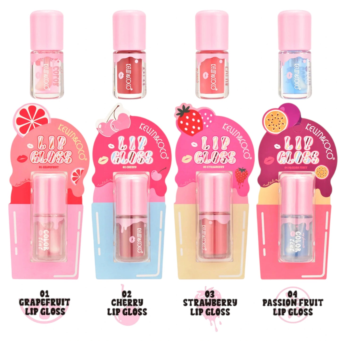 Ice Cream Flavours Lip Gloss Kevin & Coco | Wholesale Makeup