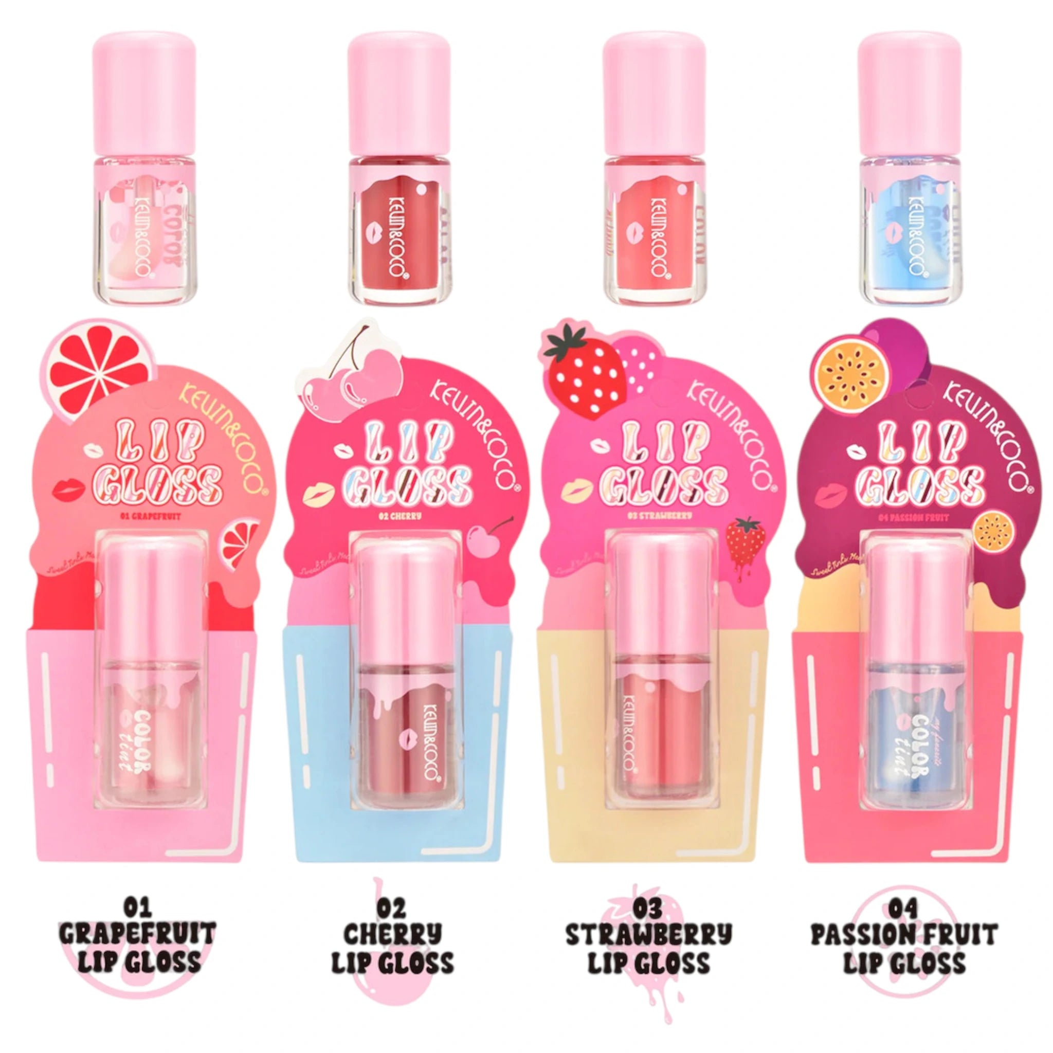 Ice Cream Flavours Lip Gloss Kevin & Coco | Wholesale Makeup