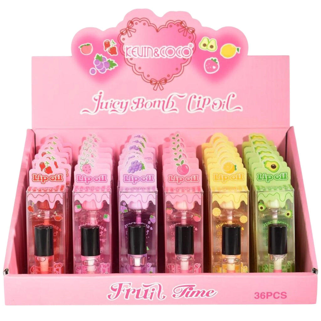 Juicy Bomb Lip Oil - Kevin & Coco | Wholesale Makeup Juicy Bomb Lip Oil - Kevin & Coco | Wholesale Makeup