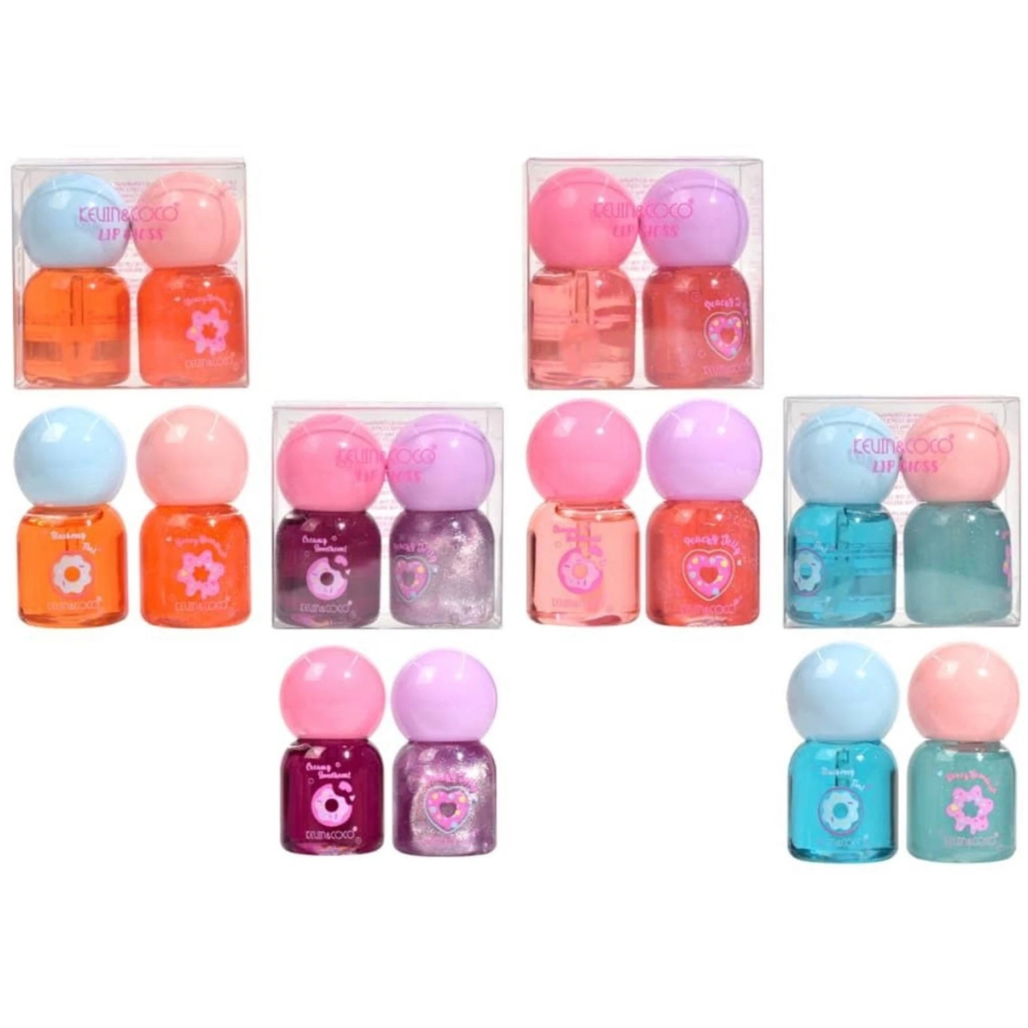 Lip Gloss Duo Set - Kevin & Coco | Wholesale Makeup