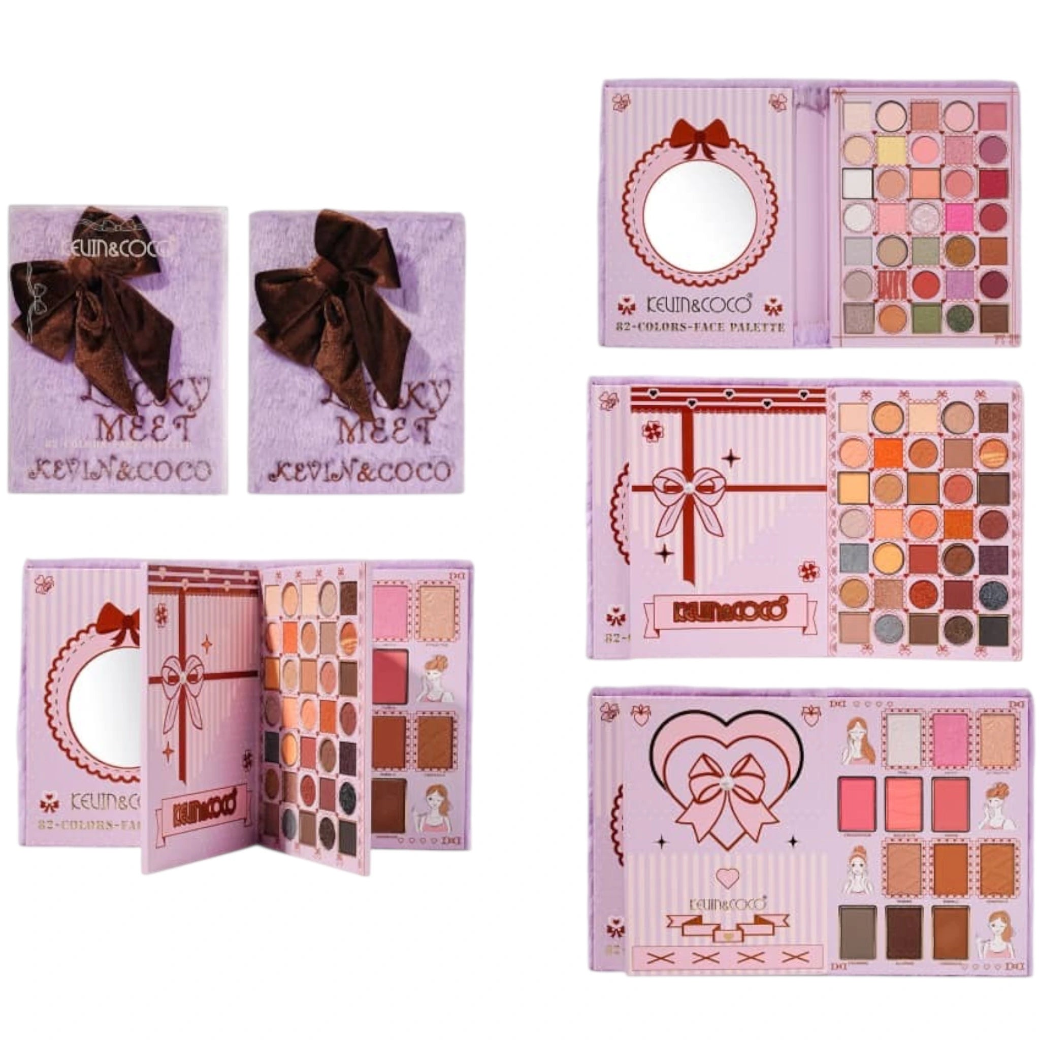 Lucky Meet 82 Colors Face Palette Kevin & Coco | Wholesale Makeup