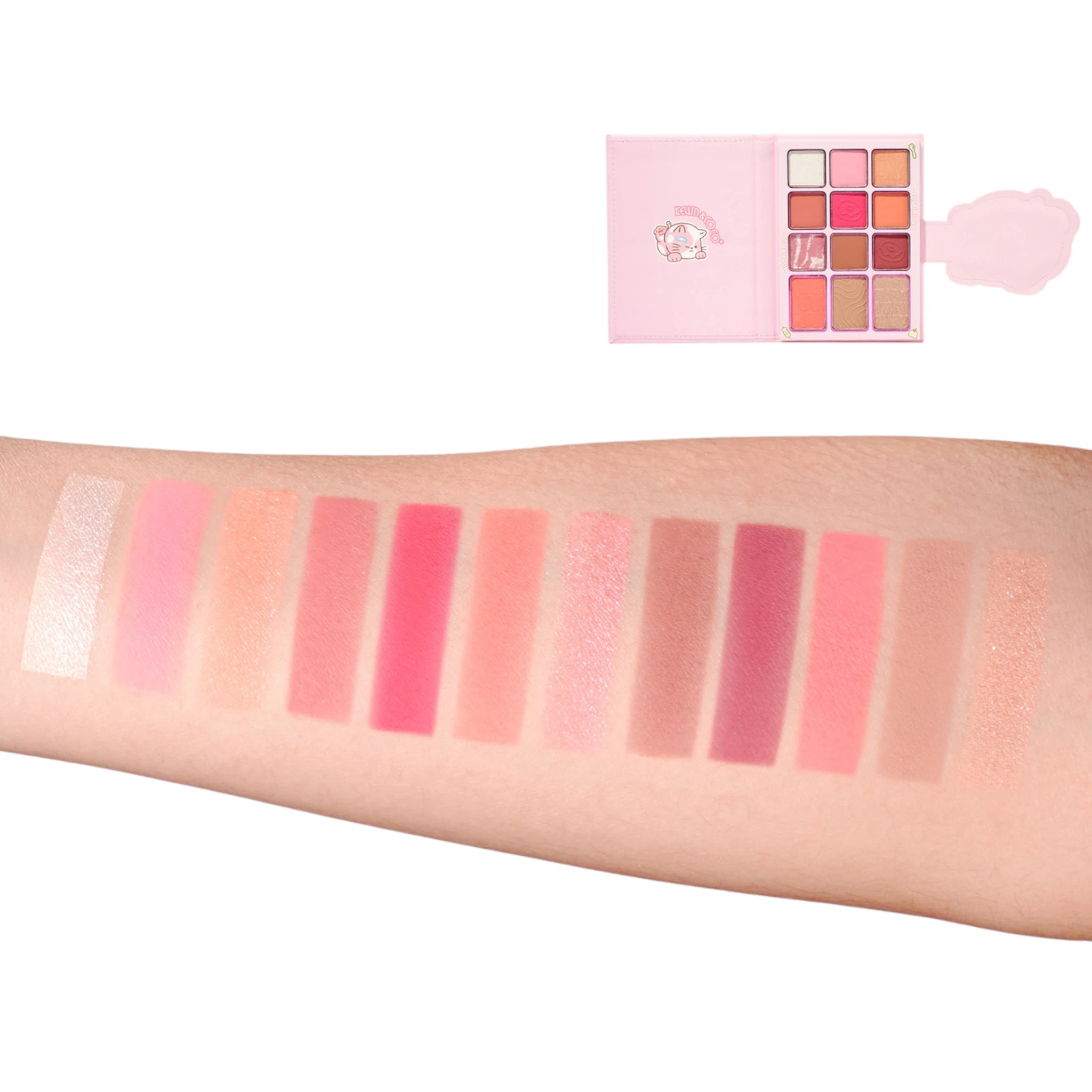 Macaroon Eyeshadow Palette With Brushes Kevin & Coco | Wholesale Makeup