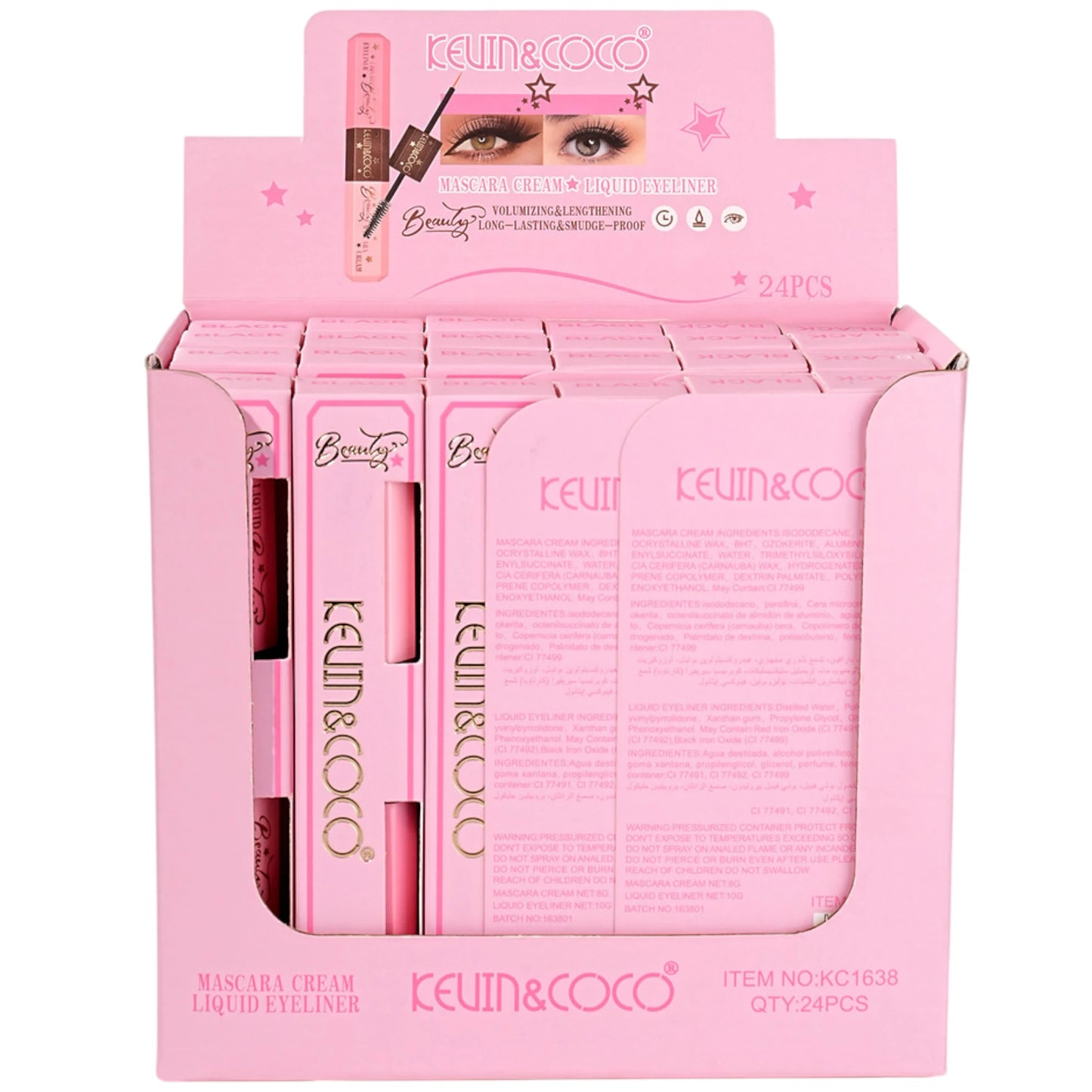 Mascara & Liquid Eyeliner - Kevin & Coco | Wholesale Makeup
