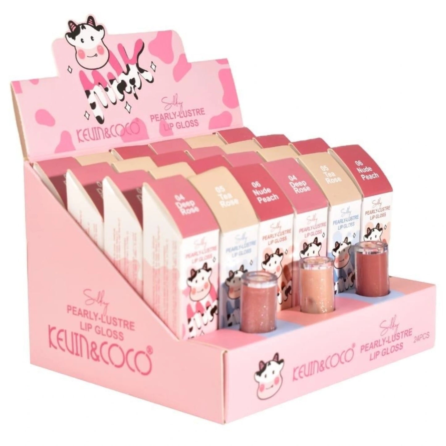 Pearly-Lustre Lip Gloss 4-6 - Kevin & Coco | Wholesale Makeup
