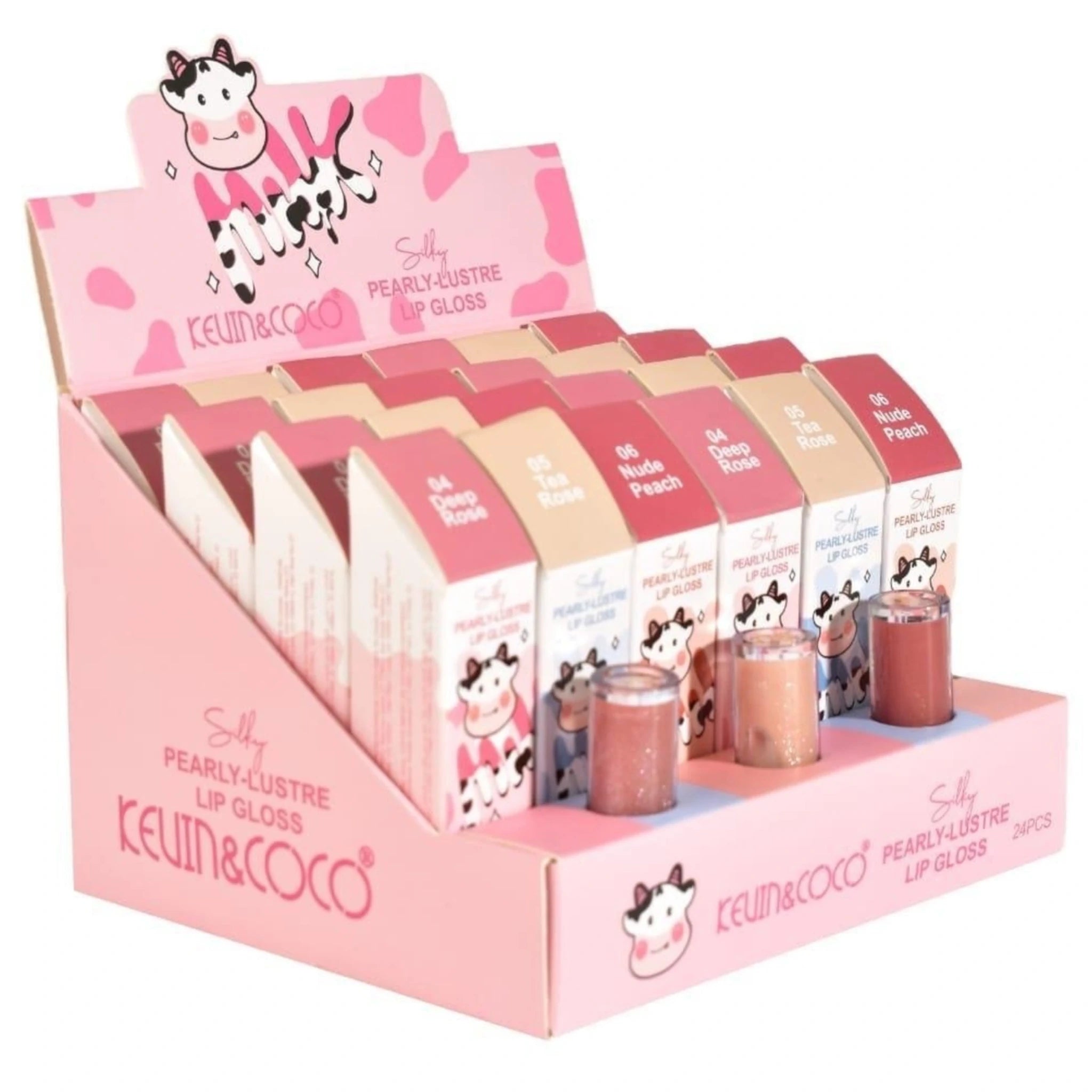 Pearly-Lustre Lip Gloss 4-6 - Kevin & Coco | Wholesale Makeup