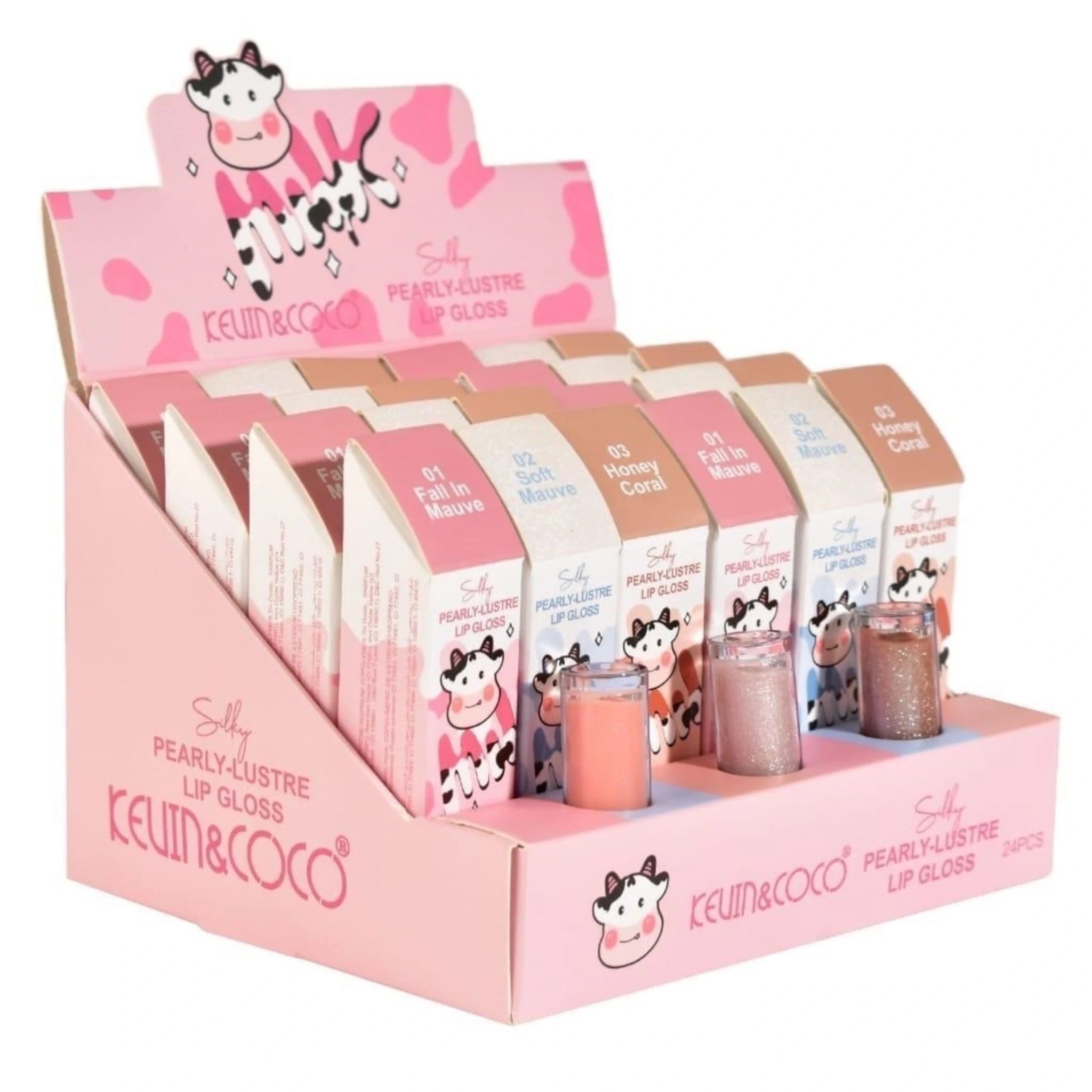 Pearly-Lustre Lip Gloss 1-3 - Kevin & Coco | Wholesale Makeup