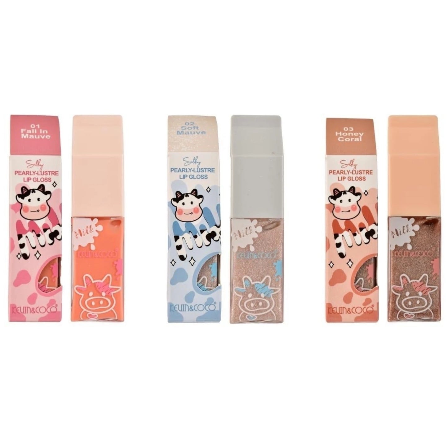 Pearly-Lustre Lip Gloss 1-3 - Kevin & Coco | Wholesale Makeup