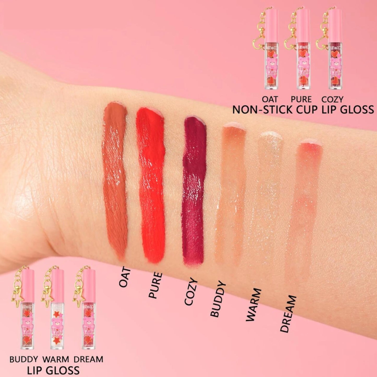 Pink Bear Box Lip Gloss - Kevin & Coco | Wholesale Makeup