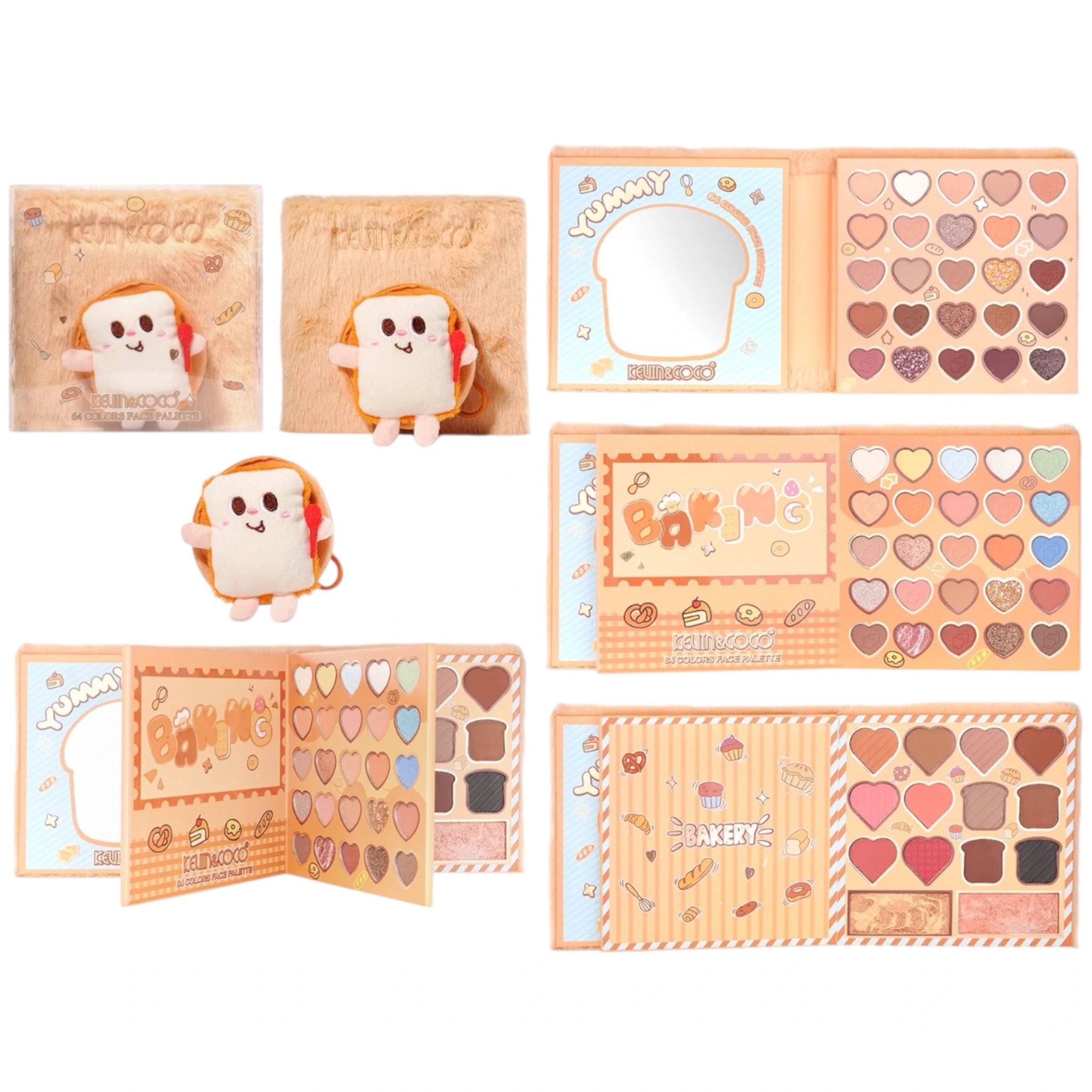 Plush Bread Eyeshadow Palette Kevin & Coco | Wholesale Makeup