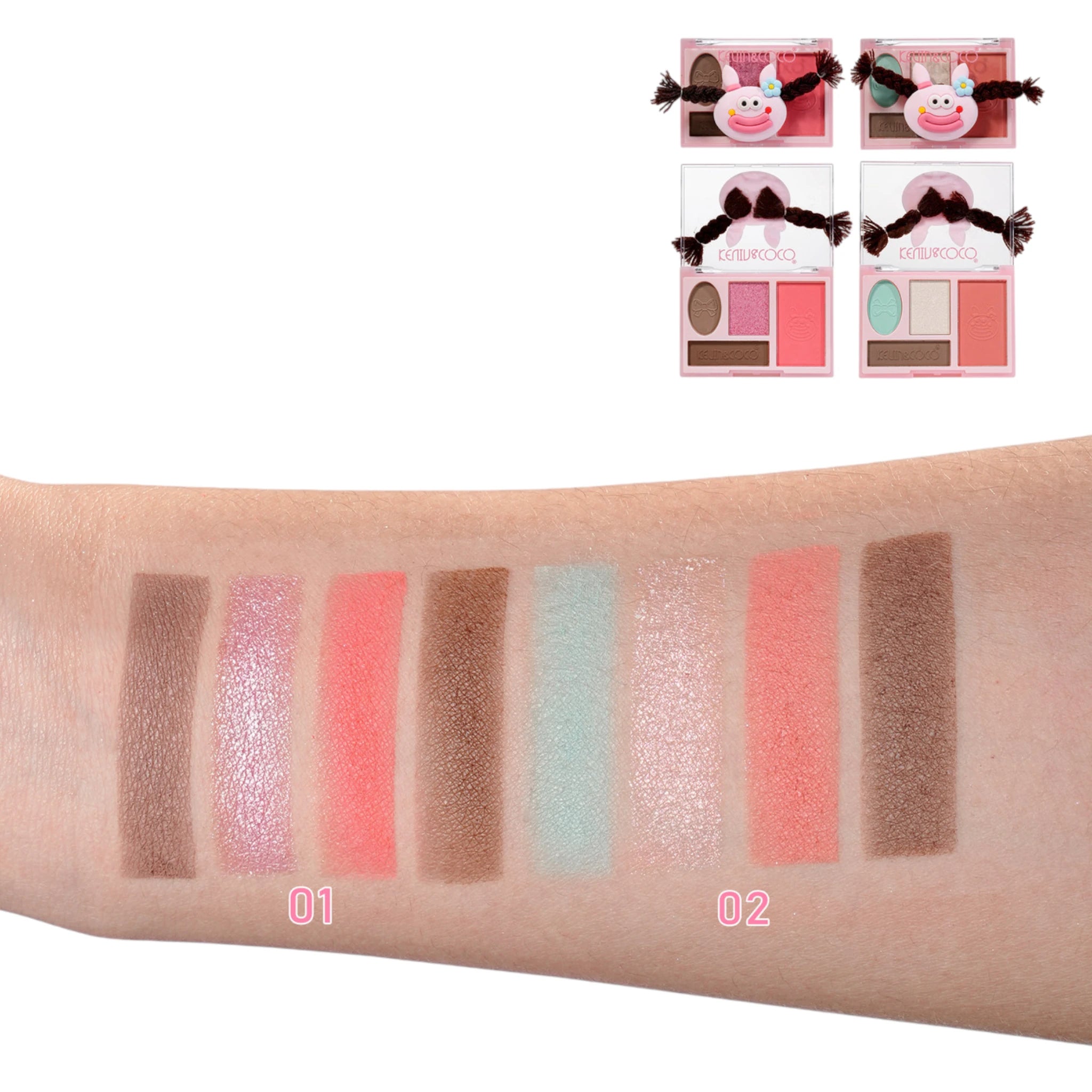 Rainbow Twisty Brai Pink Kevin & Coco | Wholesale Makeup