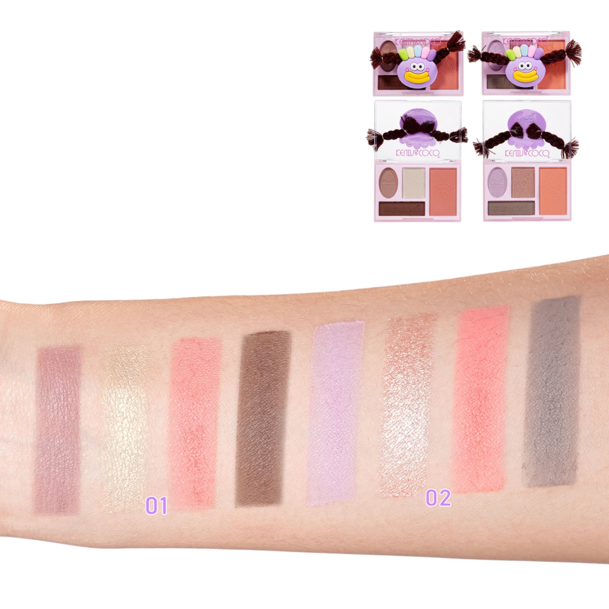 Rainbow Twisty Brai Purple Kevin & Coco | Wholesale Makeup