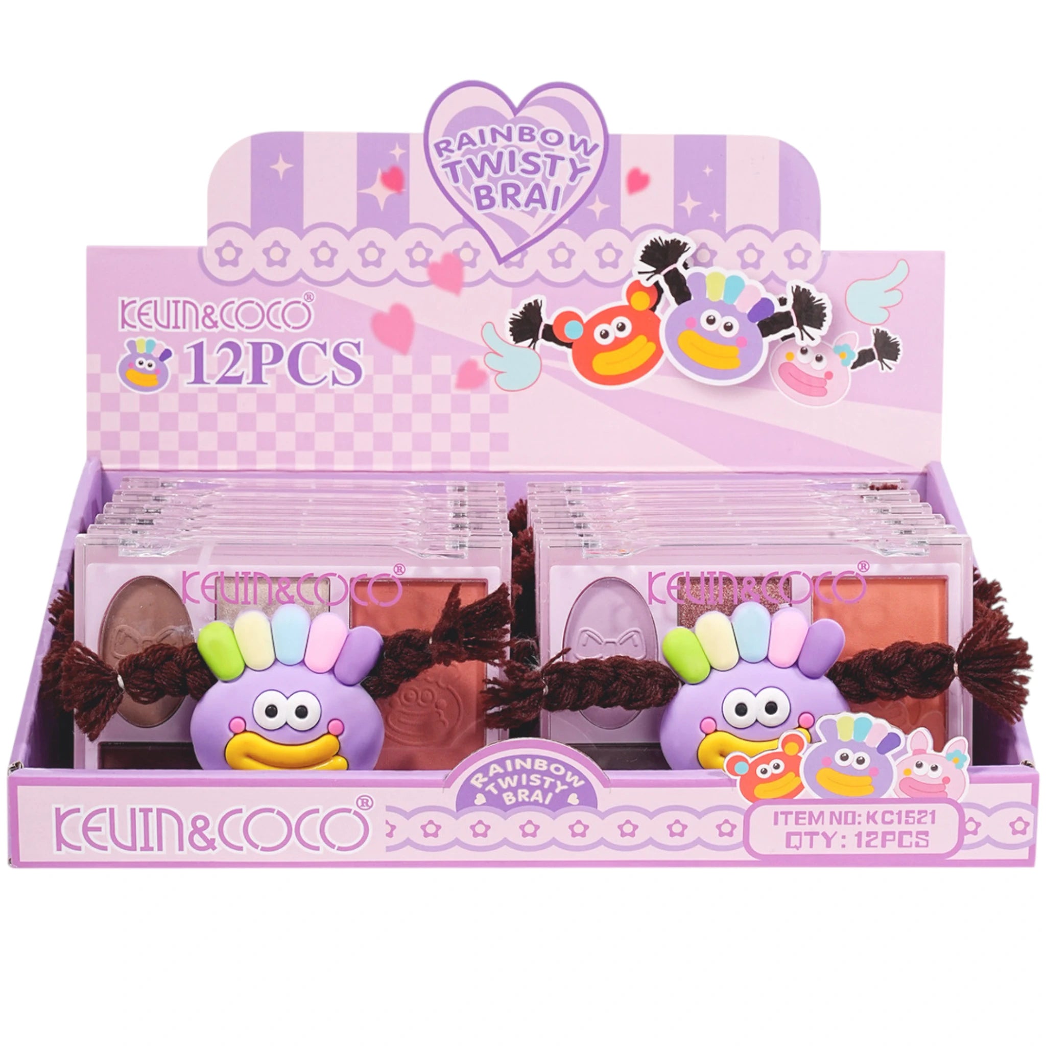 Rainbow Twisty Brai Purple Kevin & Coco | Wholesale Makeup